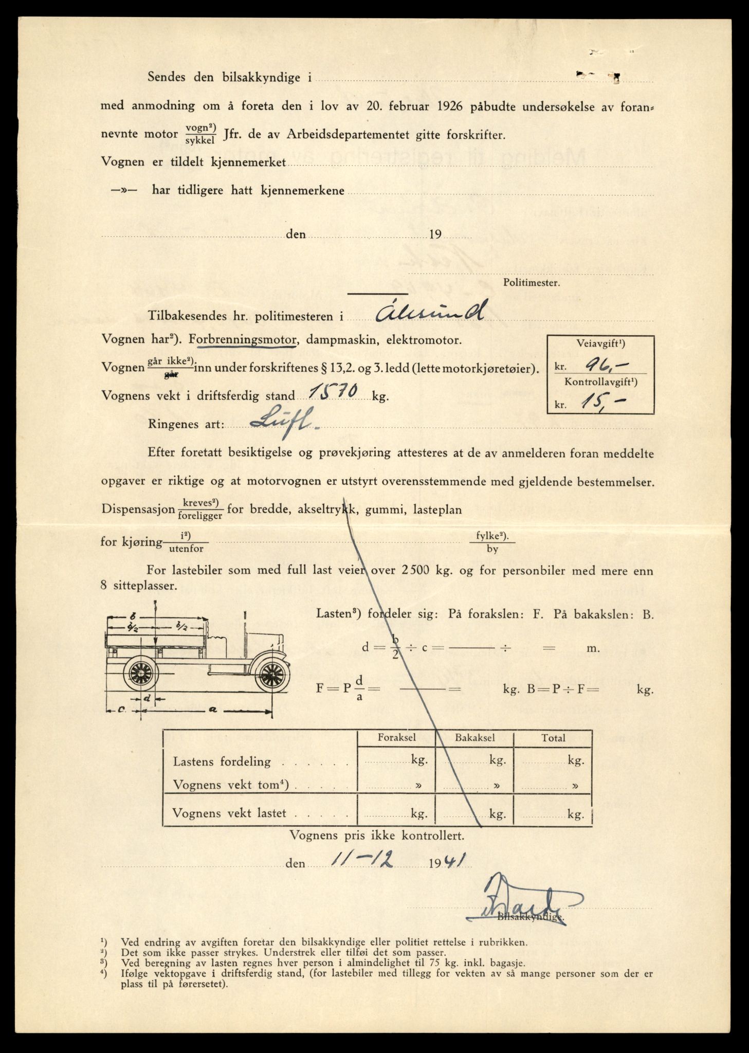 Møre og Romsdal vegkontor - Ålesund trafikkstasjon, SAT/A-4099/F/Fe/L0003: Registreringskort for kjøretøy T 232 - T 340, 1927-1998, p. 2465