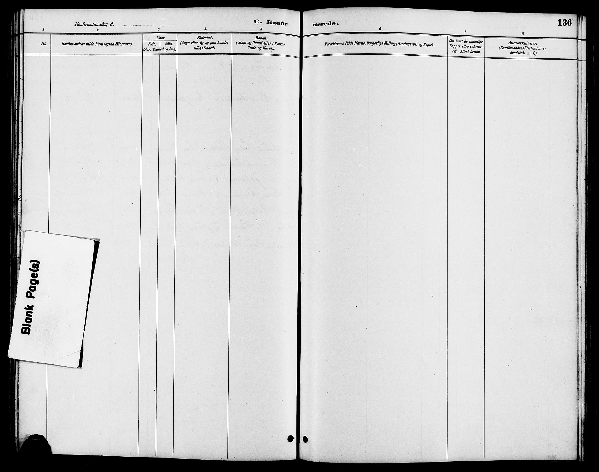 Nord-Fron prestekontor, SAH/PREST-080/H/Ha/Hab/L0006: Parish register (copy) no. 6, 1887-1914, p. 136