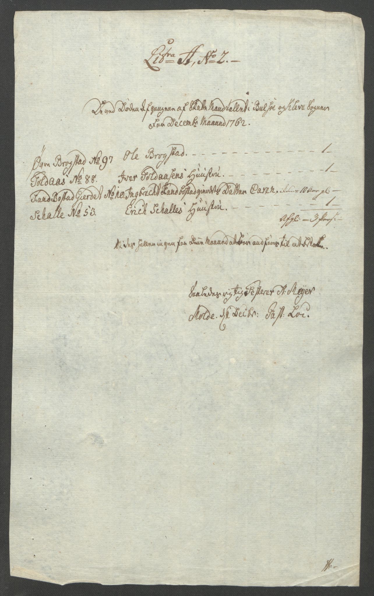 Rentekammeret inntil 1814, Reviderte regnskaper, Fogderegnskap, RA/EA-4092/R55/L3730: Ekstraskatten Romsdal, 1762-1763, p. 166