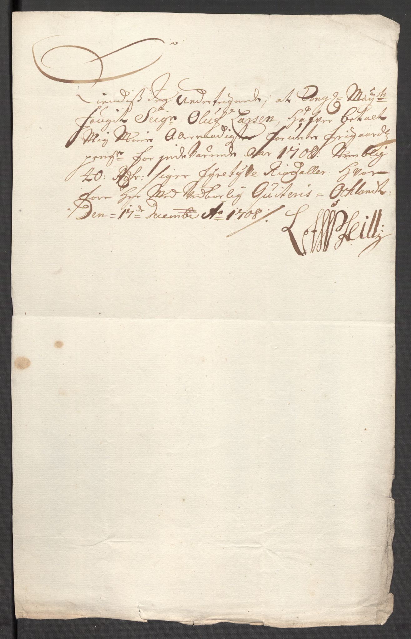 Rentekammeret inntil 1814, Reviderte regnskaper, Fogderegnskap, AV/RA-EA-4092/R48/L2985: Fogderegnskap Sunnhordland og Hardanger, 1708, p. 239