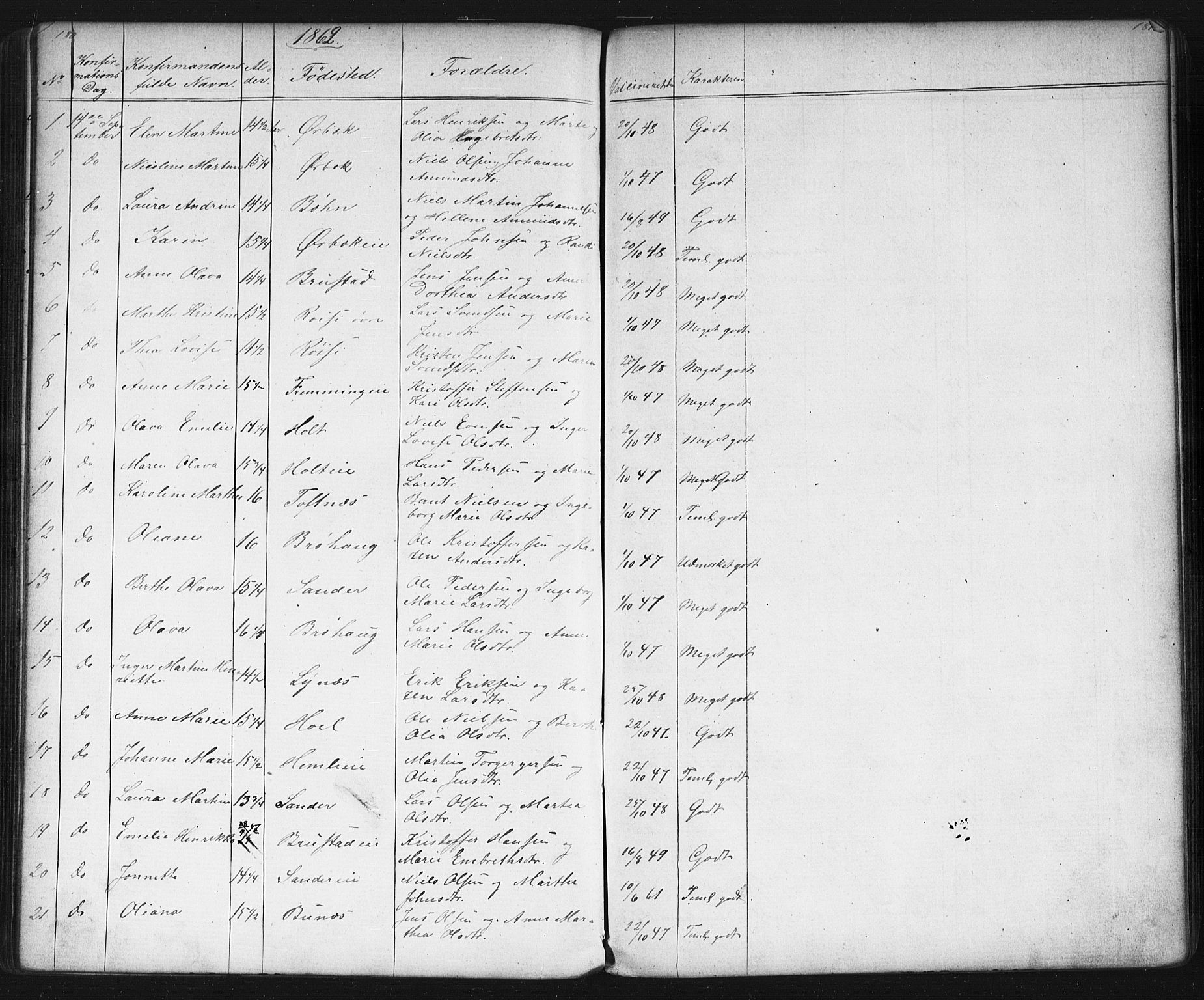 Eidsvoll prestekontor Kirkebøker, SAO/A-10888/G/Gb/L0001: Parish register (copy) no. II 1, 1861-1877, p. 180-181