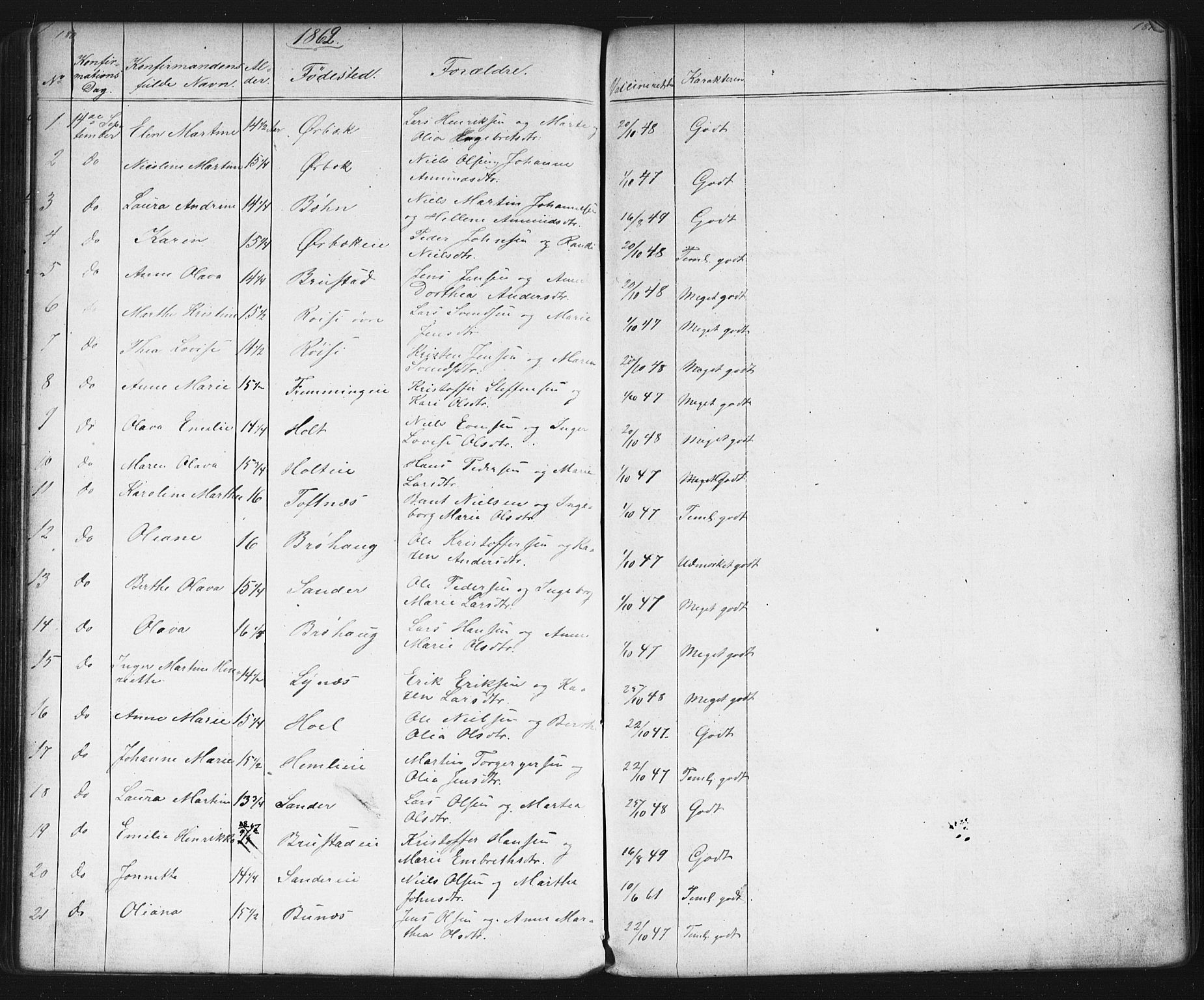 Eidsvoll prestekontor Kirkebøker, AV/SAO-A-10888/G/Gb/L0001: Parish register (copy) no. II 1, 1861-1877, p. 180-181