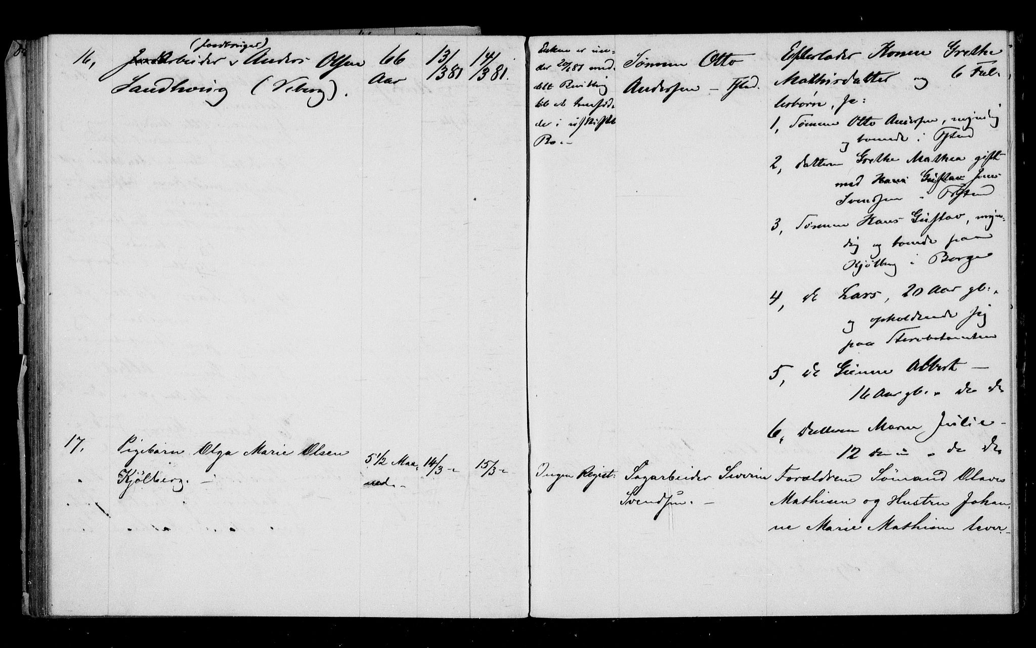 Borge lensmannskontor (Østfold), AV/SAO-A-10176/H/Ha/Haa/L0001: Dødsfallsprotokoll, 1876-1881