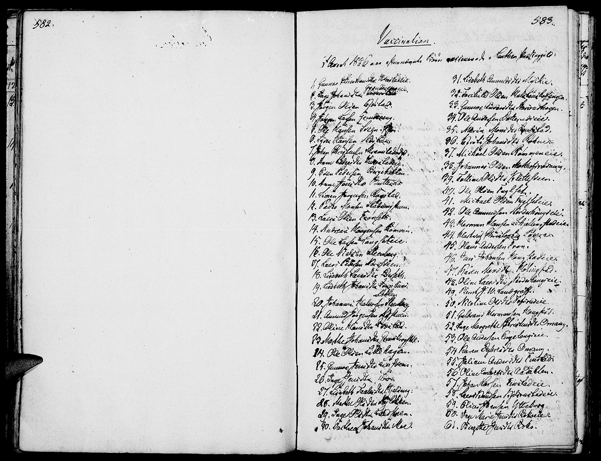 Løten prestekontor, SAH/PREST-022/K/Ka/L0006: Parish register (official) no. 6, 1832-1849, p. 582-583