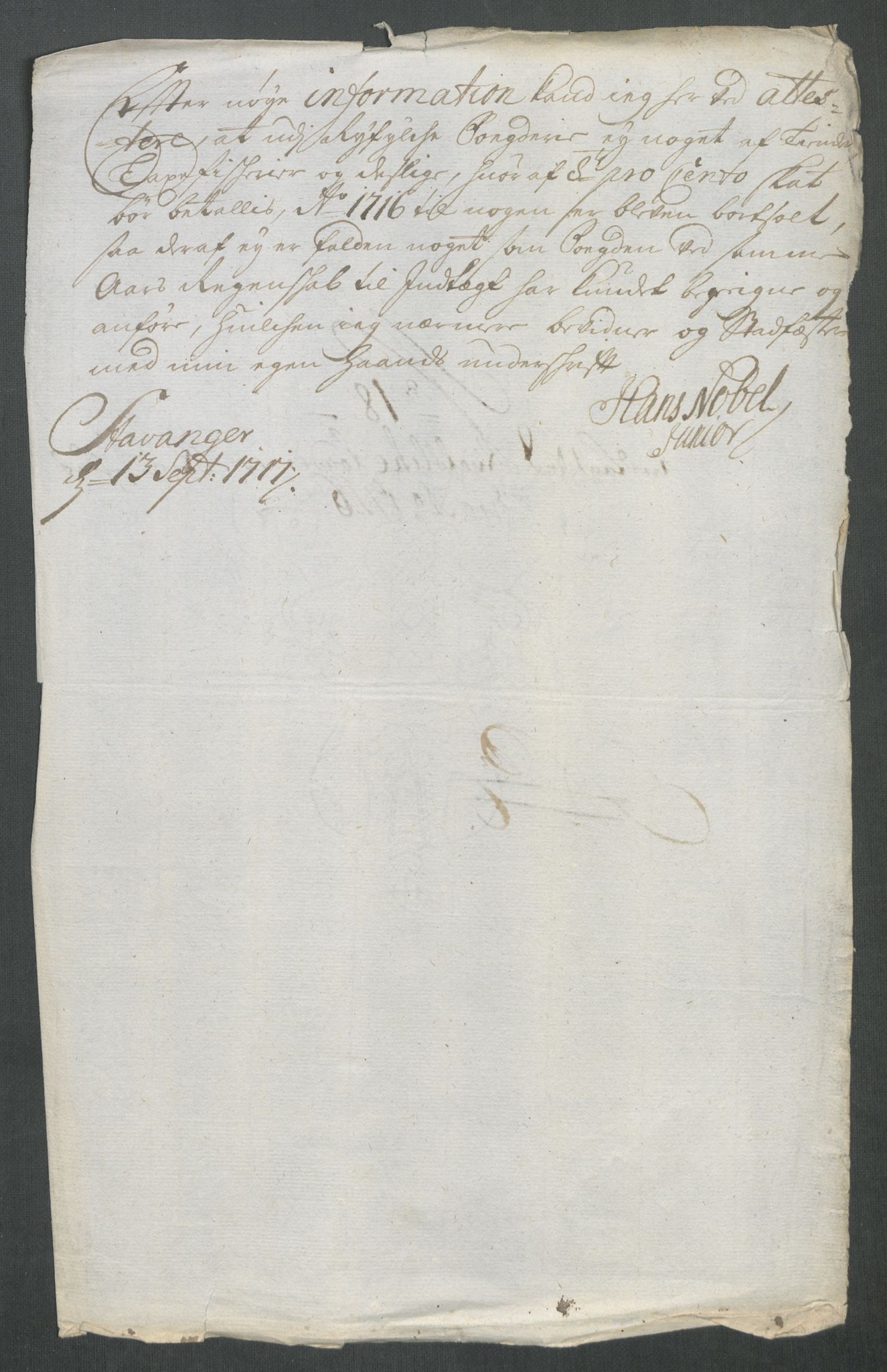 Rentekammeret inntil 1814, Reviderte regnskaper, Fogderegnskap, AV/RA-EA-4092/R47/L2869: Fogderegnskap Ryfylke, 1716, p. 92