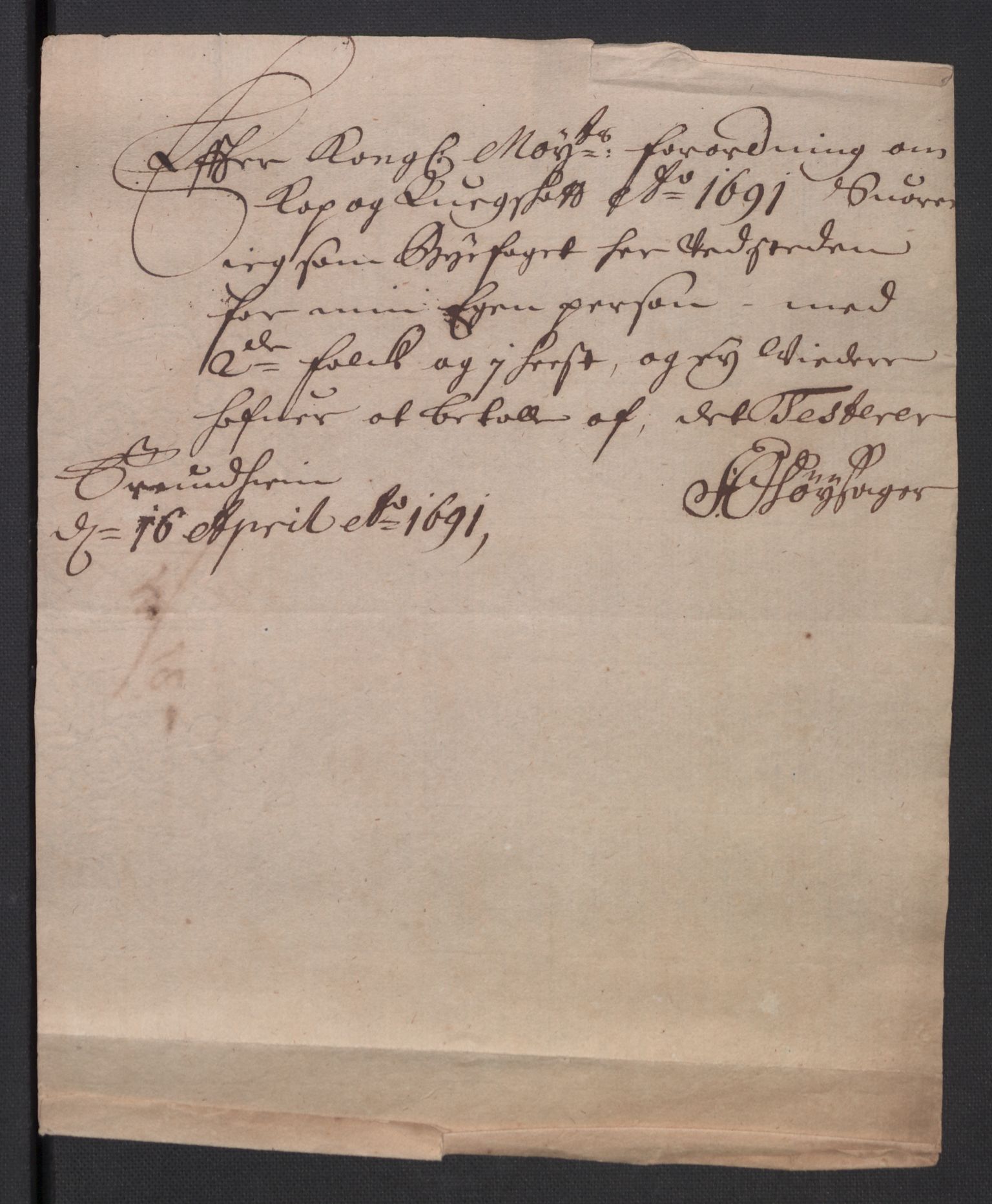 Rentekammeret inntil 1814, Reviderte regnskaper, Byregnskaper, AV/RA-EA-4066/R/Rs/L0506: [S2] Kontribusjonsregnskap, 1691-1692, p. 25