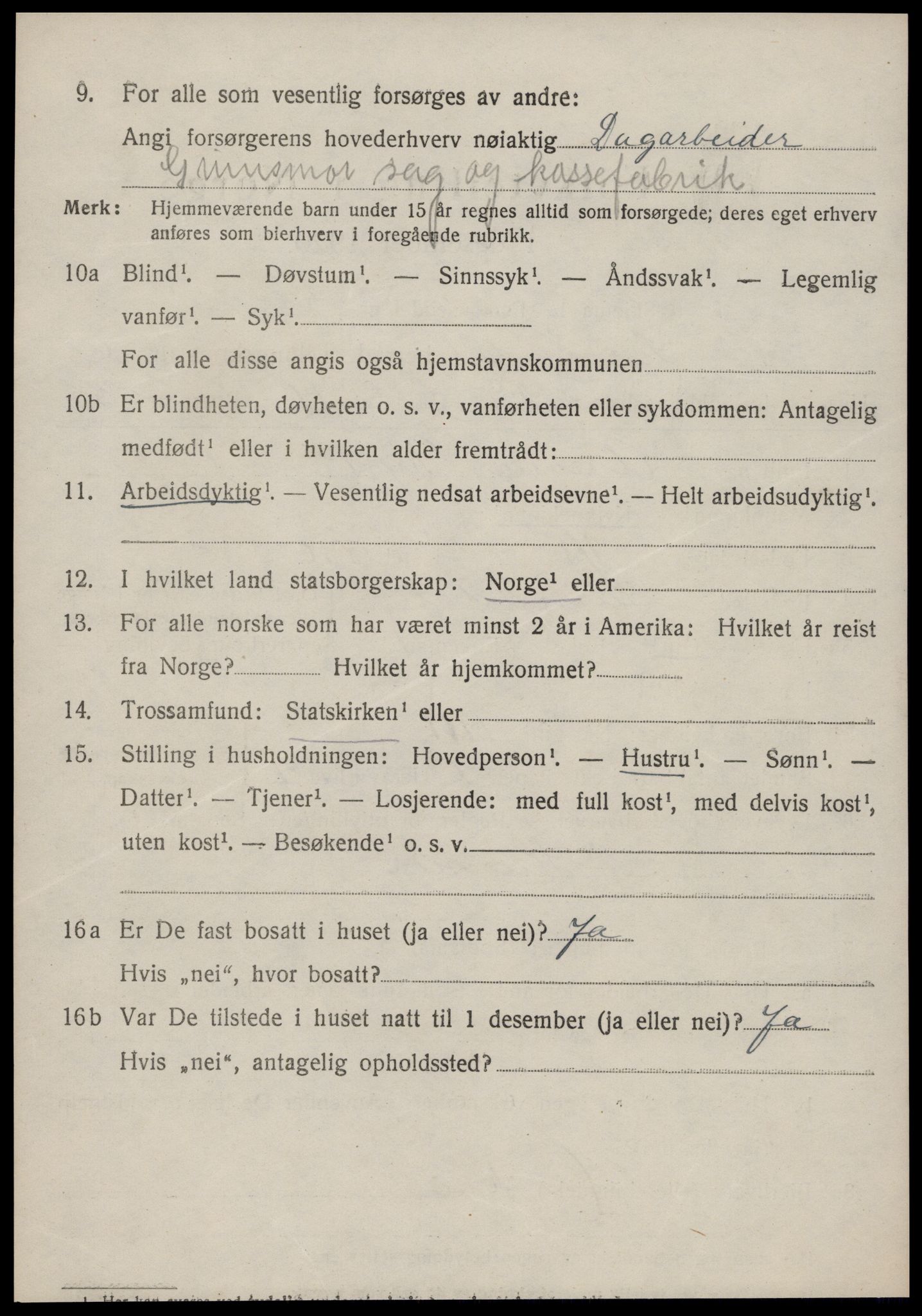 SAT, 1920 census for Surnadal, 1920, p. 4608