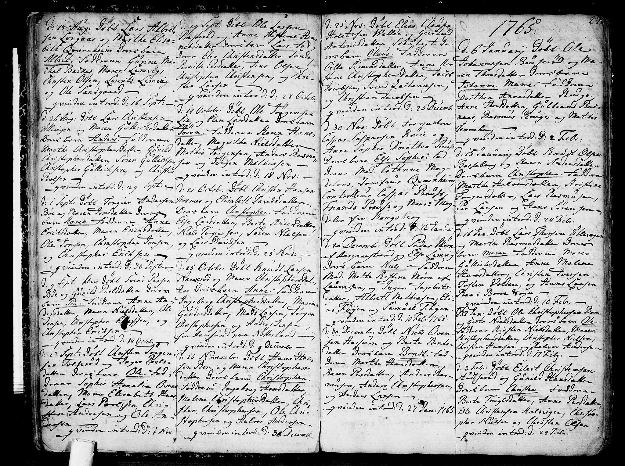 Sem kirkebøker, AV/SAKO-A-5/F/Fb/L0002: Parish register (official) no. II 2, 1764-1792, p. 27