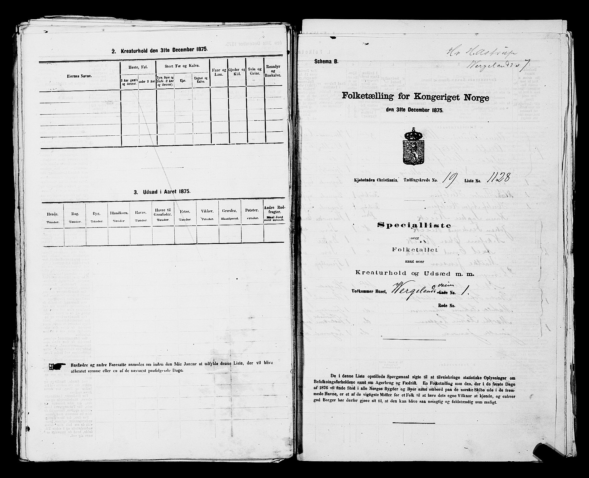 RA, 1875 census for 0301 Kristiania, 1875, p. 3544