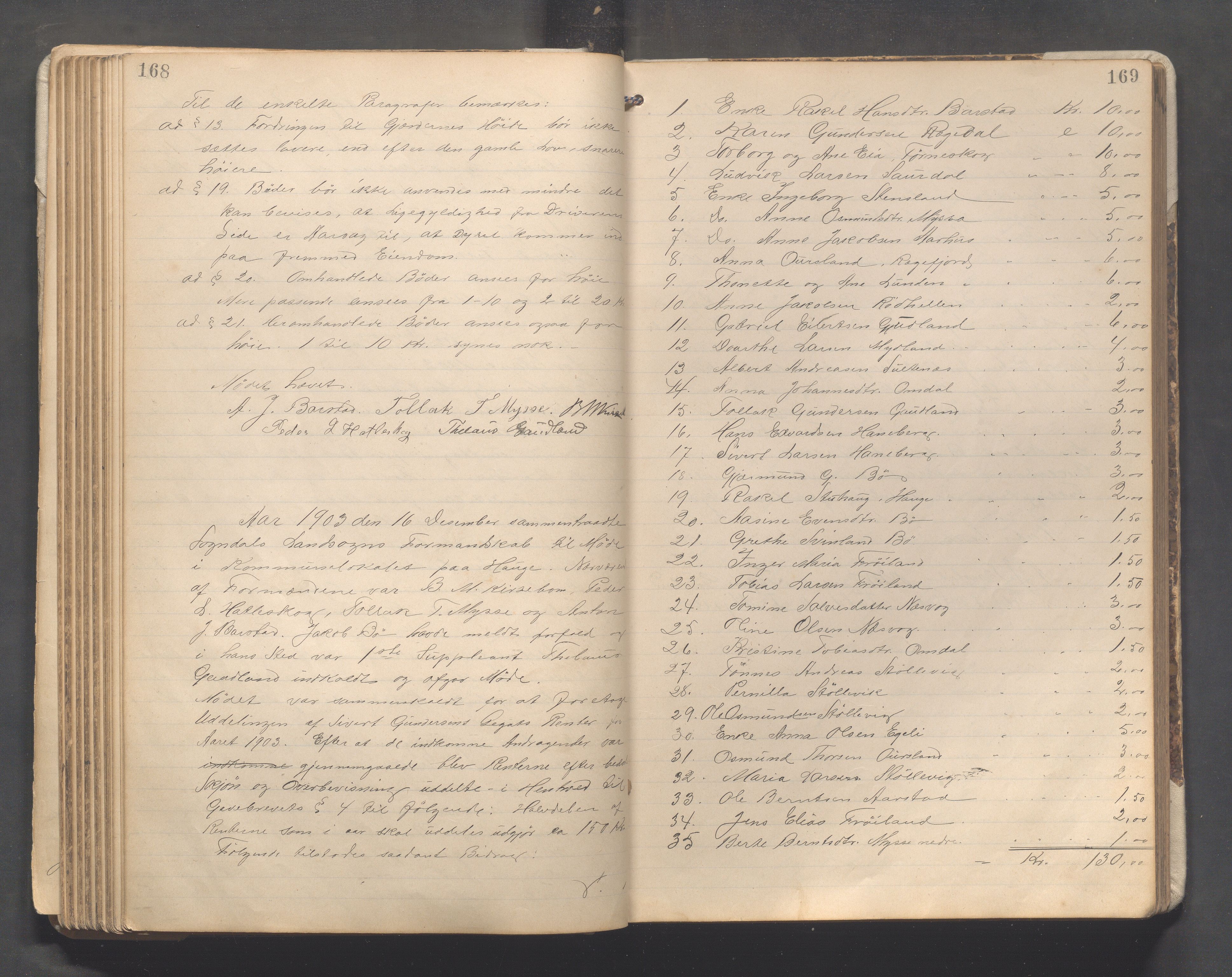 Sokndal kommune - Formannskapet/Sentraladministrasjonen, IKAR/K-101099/A/Aa/L0003: Møtebok, 1899-1913, p. 168-169