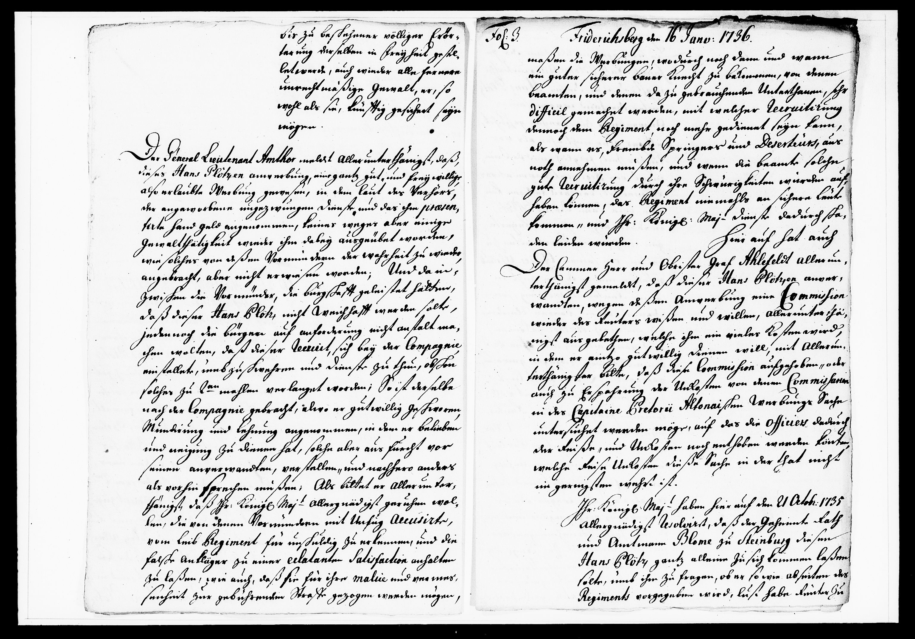 Krigskollegiet, Krigskancelliet, DRA/A-0006/-/1130-1137: Refererede sager, 1736, p. 10