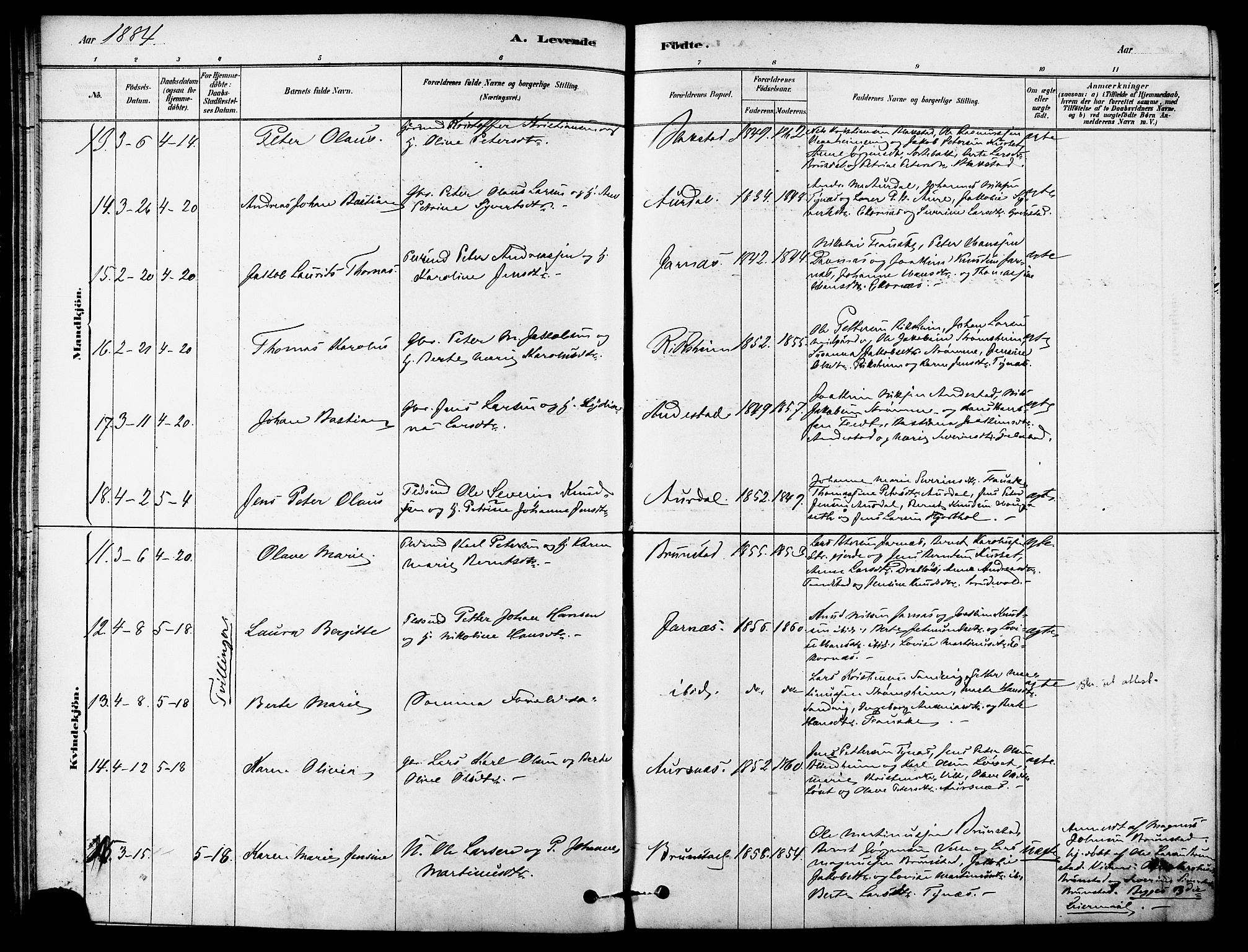 Ministerialprotokoller, klokkerbøker og fødselsregistre - Møre og Romsdal, AV/SAT-A-1454/523/L0334: Parish register (official) no. 523A01, 1878-1891