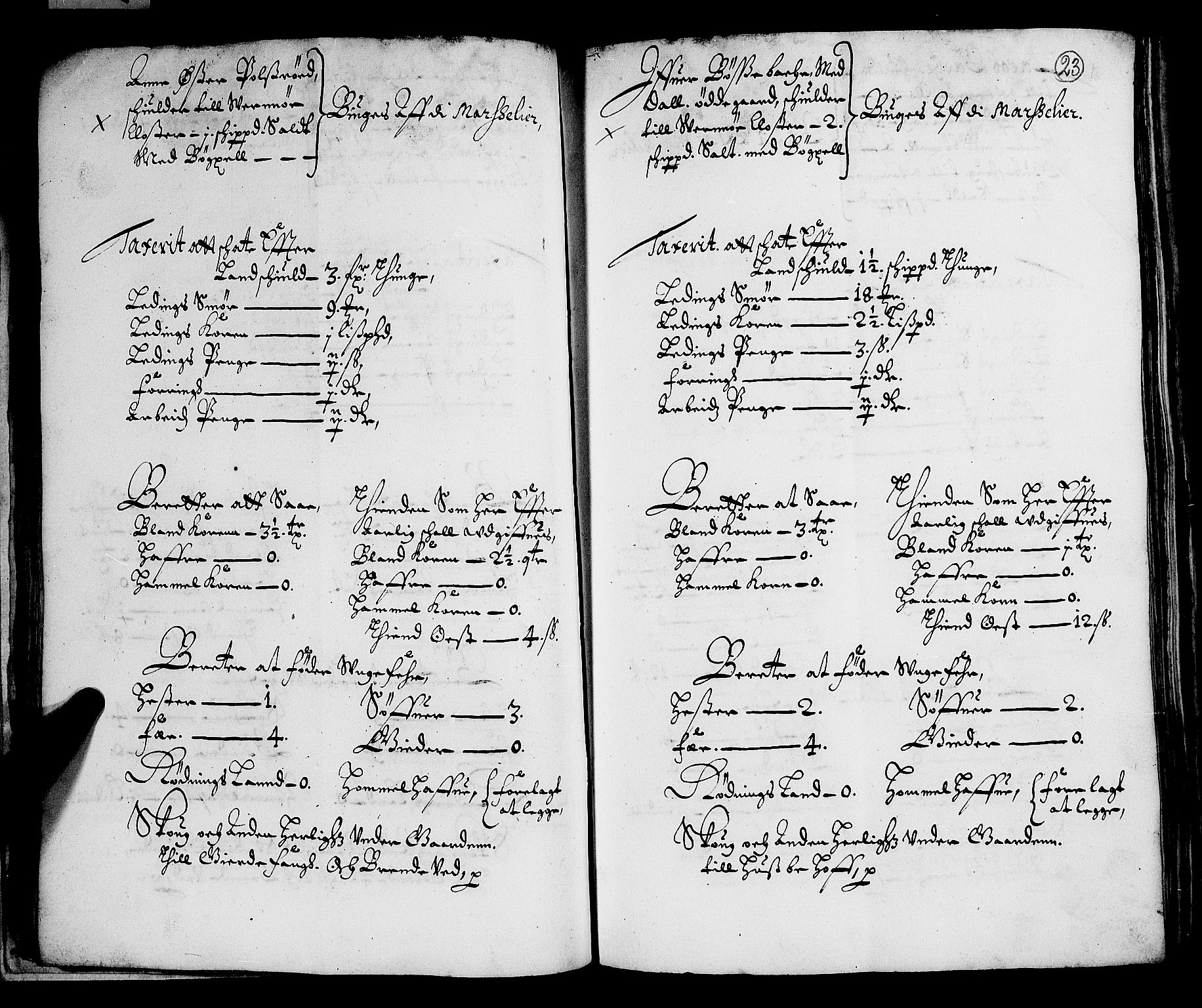 Rentekammeret inntil 1814, Realistisk ordnet avdeling, AV/RA-EA-4070/N/Nb/Nba/L0003: Verne kloster len, 1668, p. 22b-23a