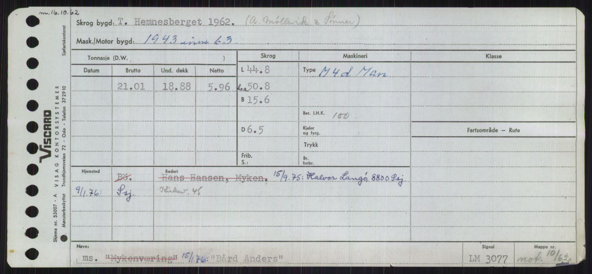 Sjøfartsdirektoratet med forløpere, Skipsmålingen, RA/S-1627/H/Ha/L0001/0002: Fartøy, A-Eig / Fartøy Bjør-Eig, p. 515