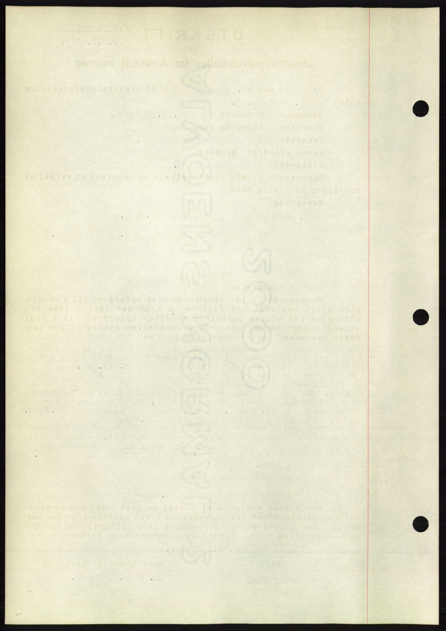 Ålesund byfogd, AV/SAT-A-4384: Mortgage book no. 30, 1932-1933, Deed date: 06.06.1933