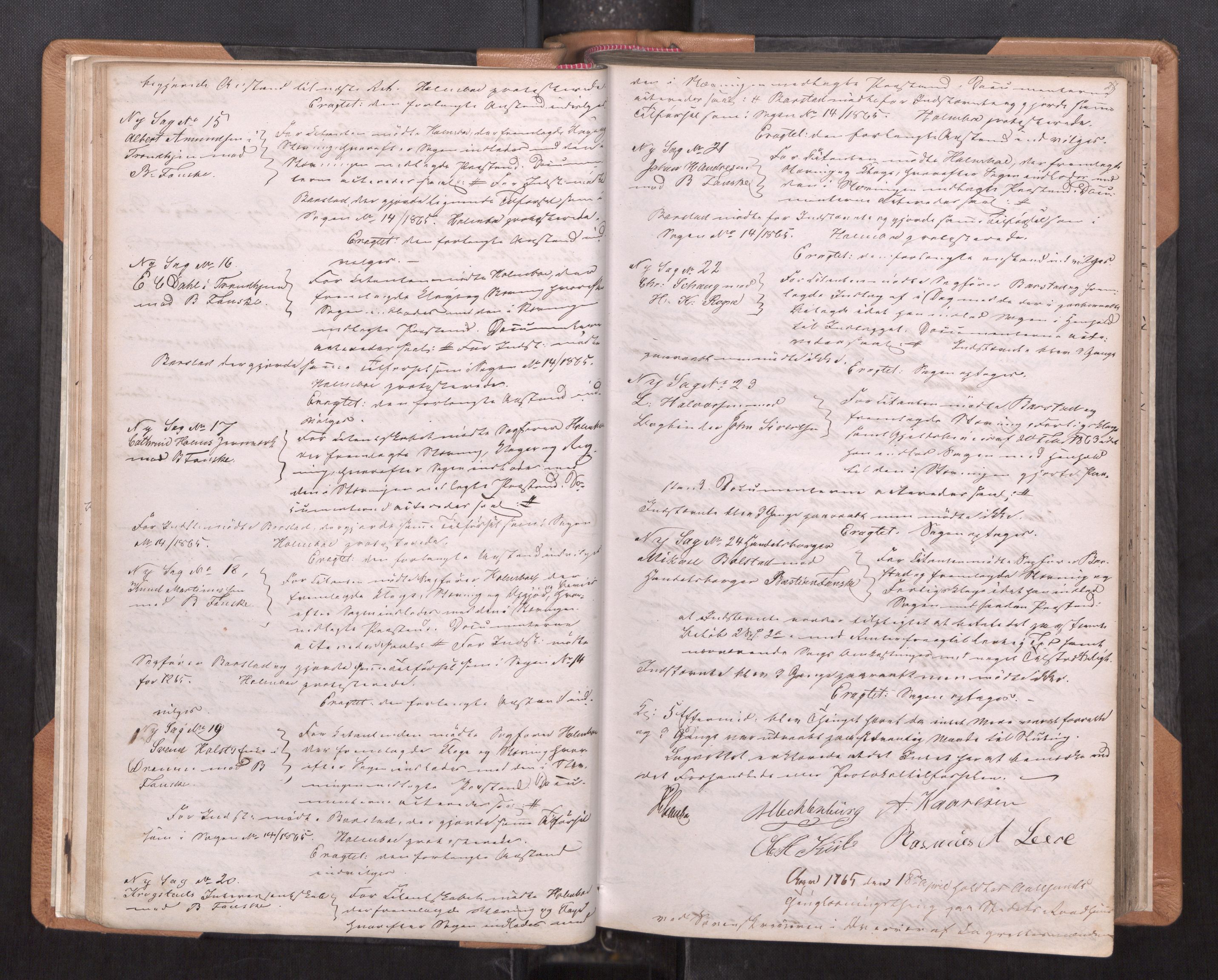 Ålesund byfogd, AV/SAT-A-4384/0001/01/01A/L0001: Tingbok, 1864-1870, p. 26b-27a