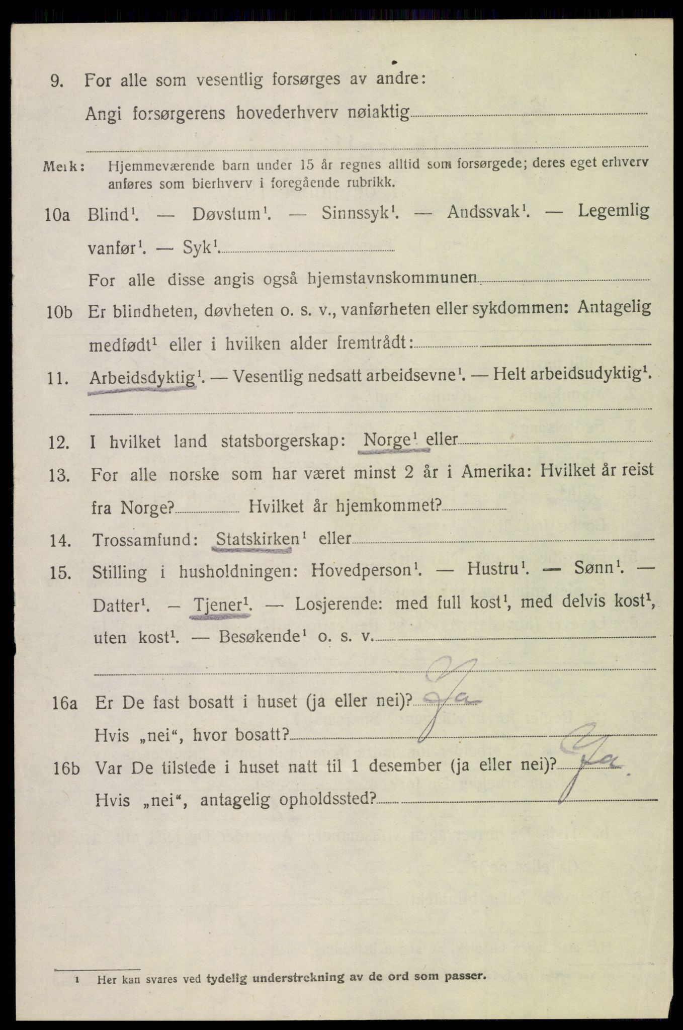 SAH, 1920 census for Østre Toten, 1920, p. 6109