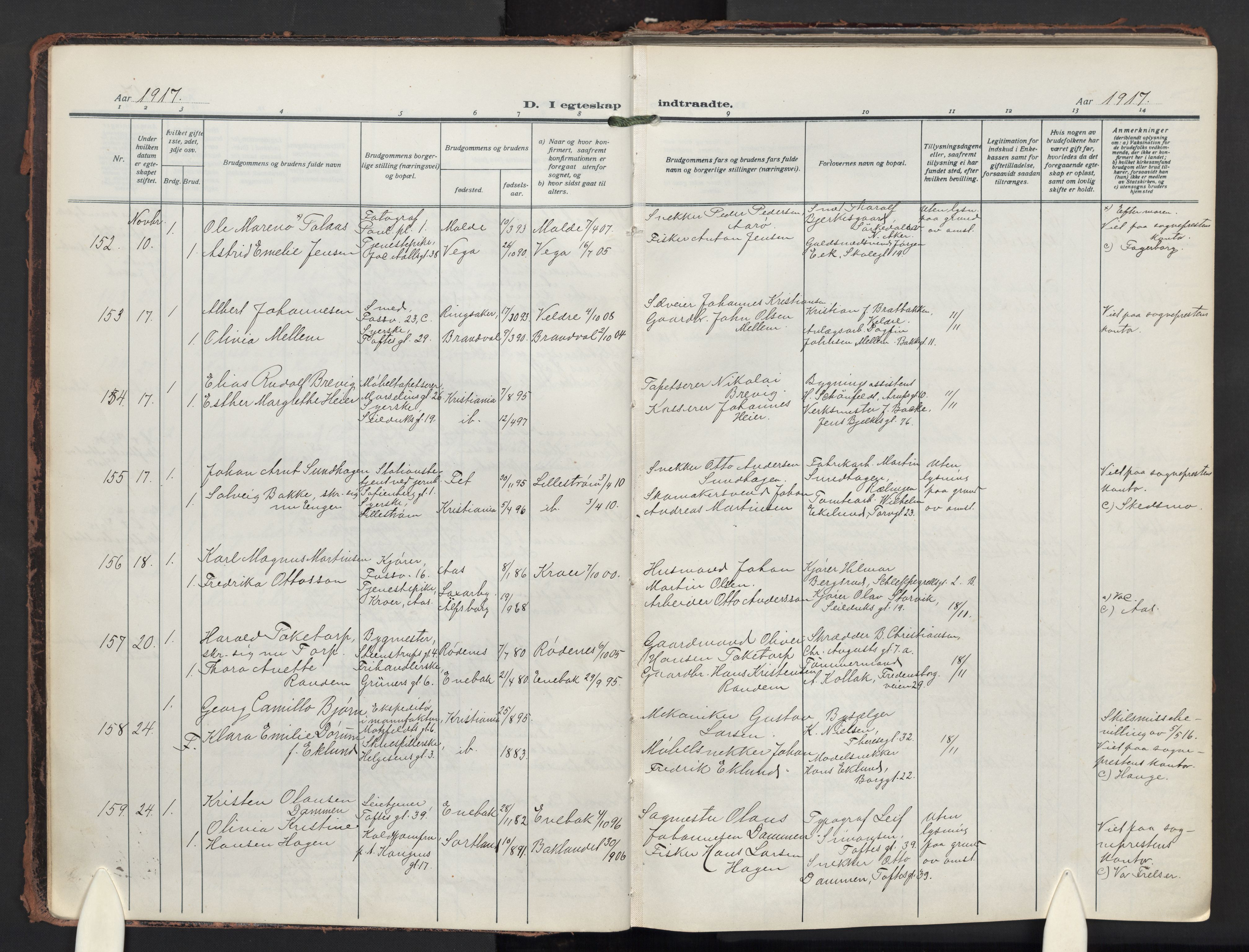 Paulus prestekontor Kirkebøker, AV/SAO-A-10871/F/Fa/L0024: Parish register (official) no. 24, 1917-1929