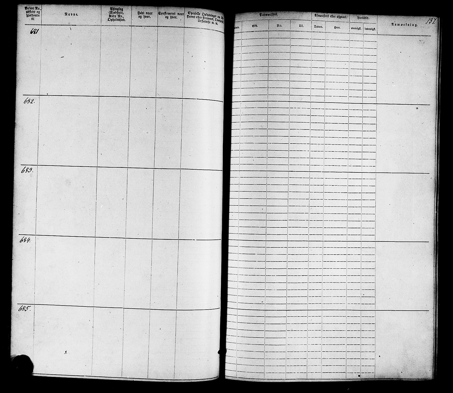 Farsund mønstringskrets, SAK/2031-0017/F/Fa/L0005: Annotasjonsrulle nr 1-1910 med register, Z-2, 1869-1877, p. 165