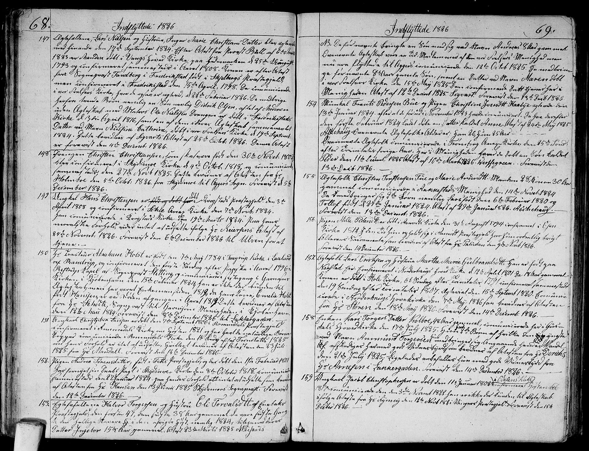 Aker prestekontor kirkebøker, SAO/A-10861/F/L0014b: Parish register (official) no. 14B, 1820-1834, p. 68-69