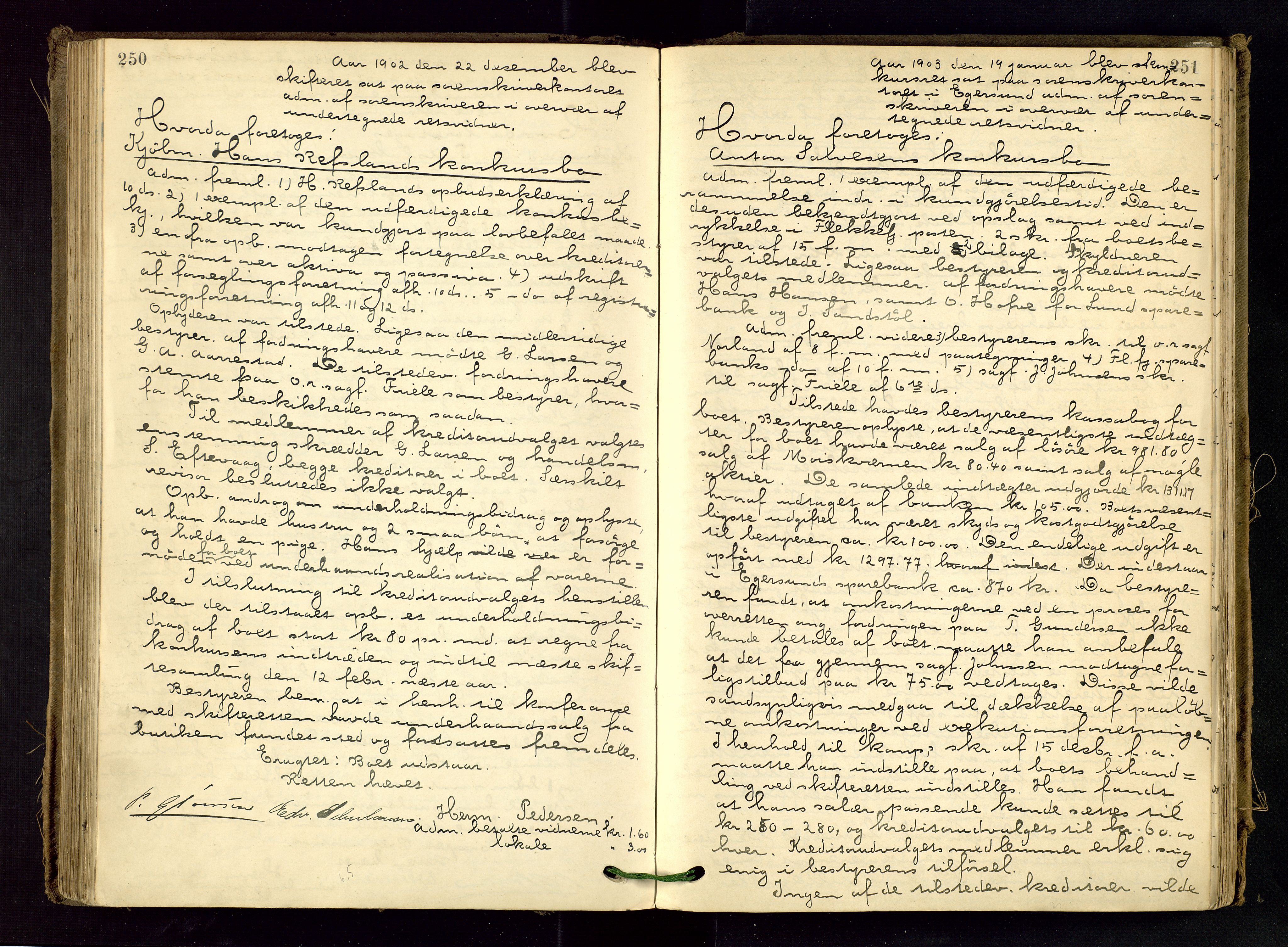 Dalane sorenskriveri, AV/SAST-A-100309/001/5/500/500BB/L0004: SKIFTEPROTOKOLL, 1899-1906, p. 250-251