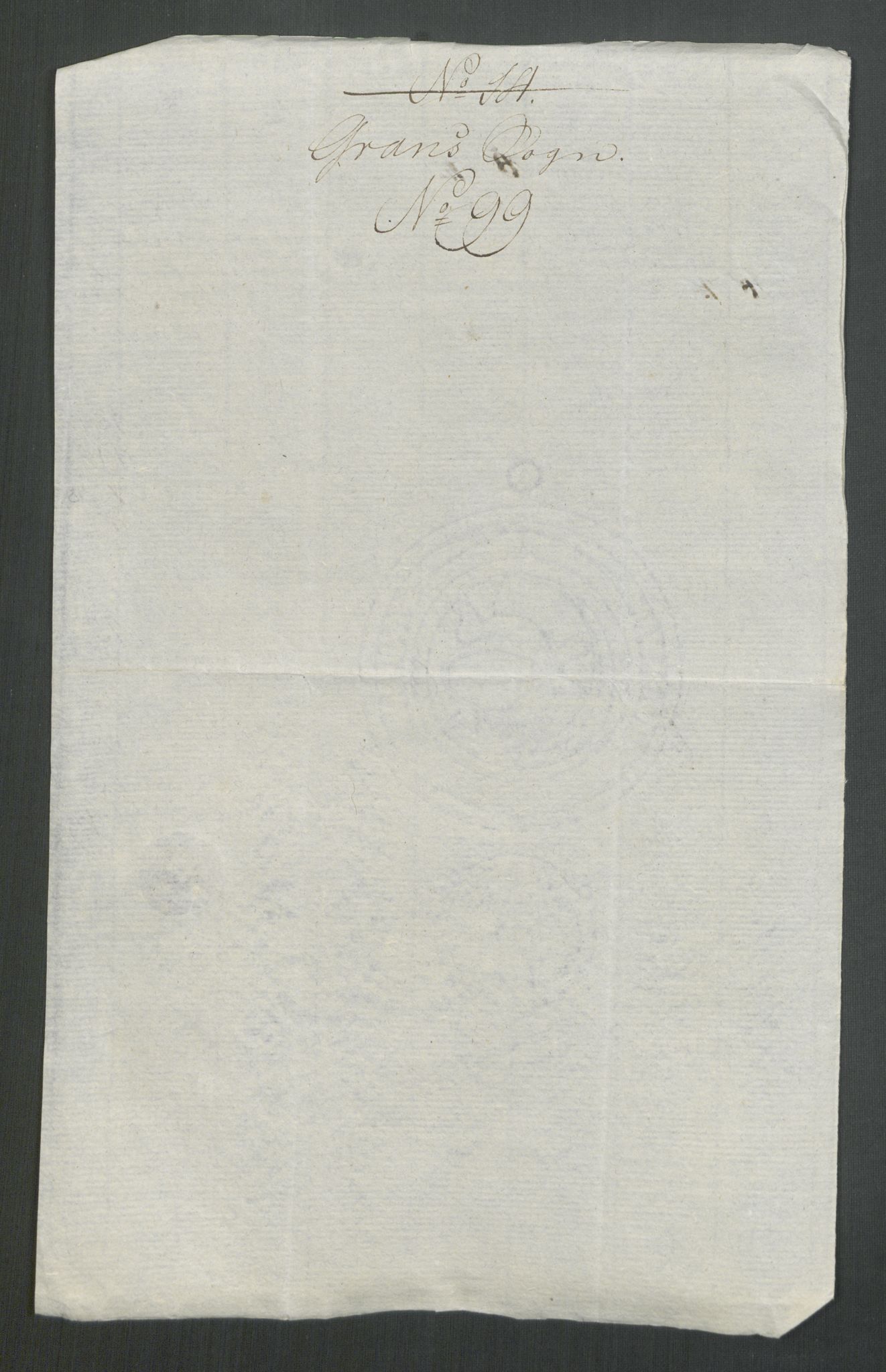 Rentekammeret inntil 1814, Reviderte regnskaper, Mindre regnskaper, AV/RA-EA-4068/Rf/Rfe/L0051: Toten fogderi, Trondheim, 1789, p. 297