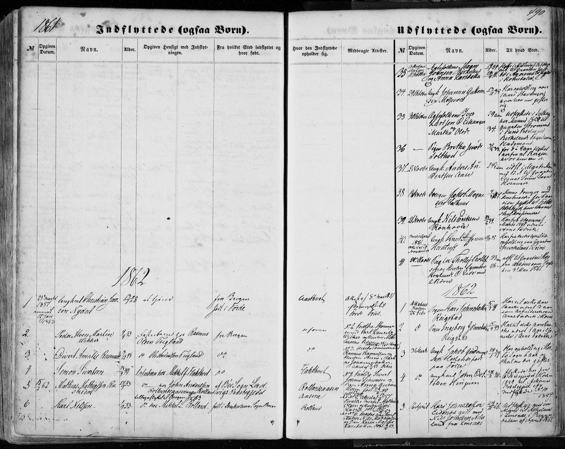 Hamre sokneprestembete, SAB/A-75501/H/Ha/Haa/Haaa/L0014: Parish register (official) no. A 14, 1858-1872, p. 490