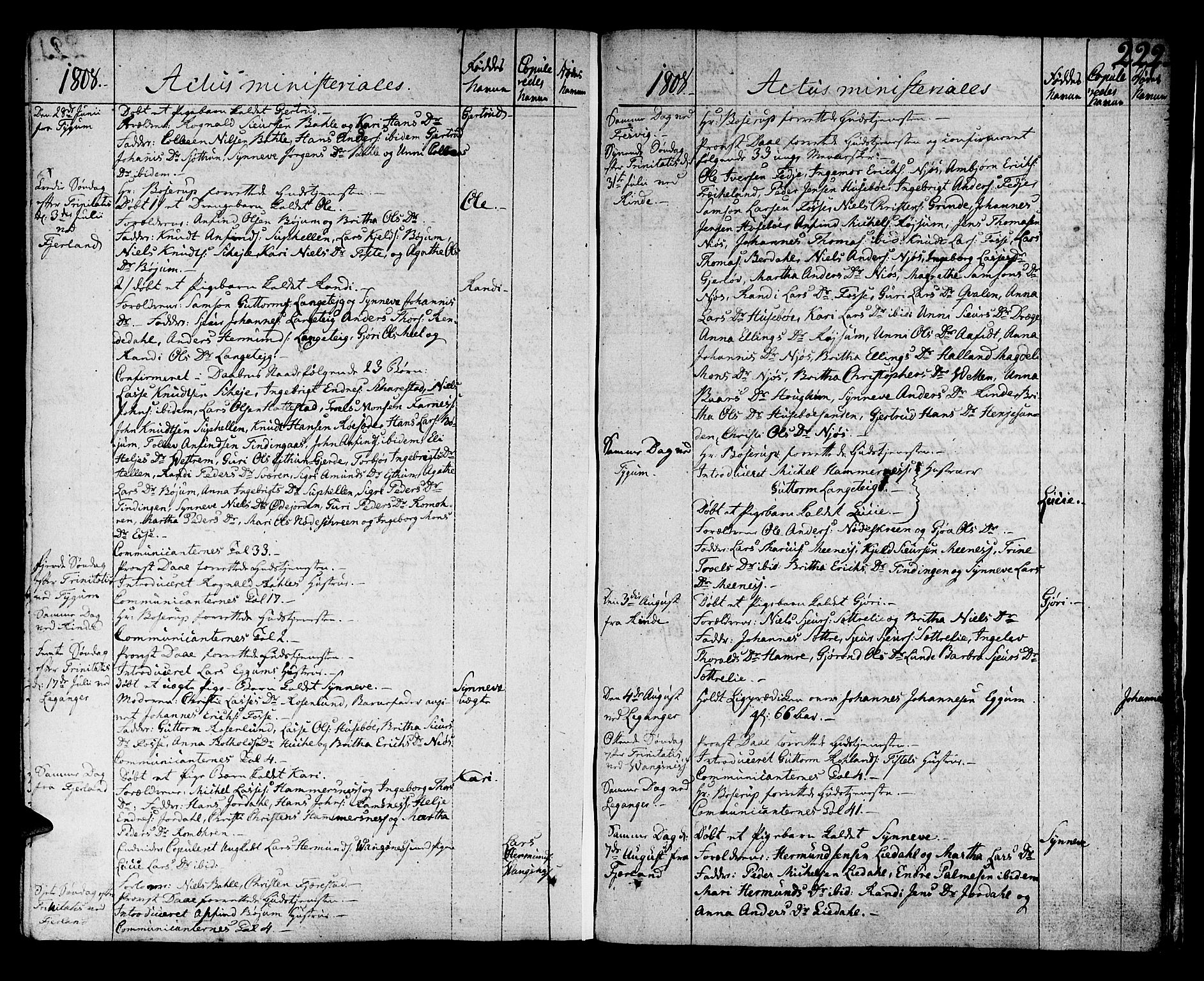 Leikanger sokneprestembete, SAB/A-81001: Parish register (official) no. A 5, 1792-1809, p. 222