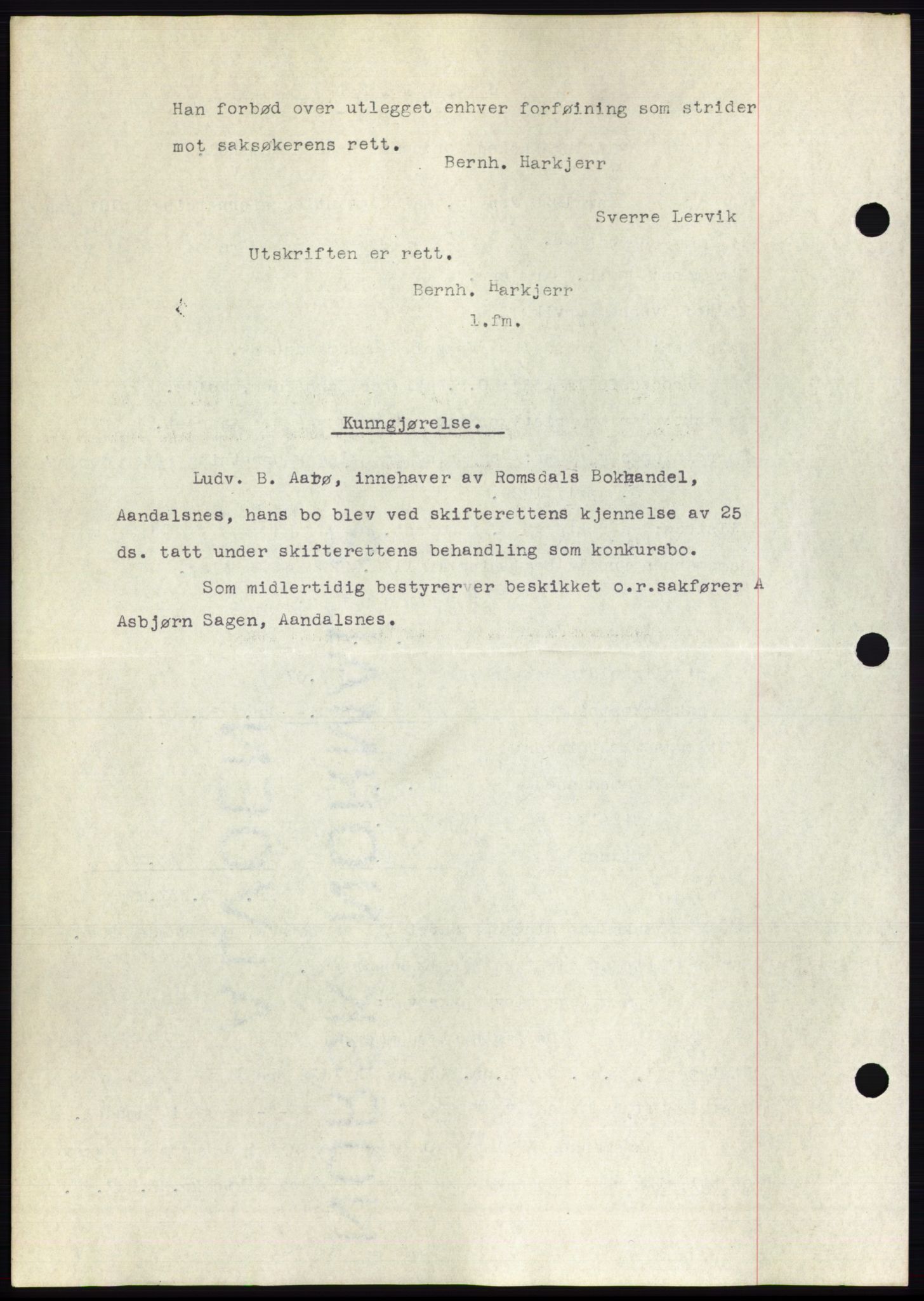 Romsdal sorenskriveri, AV/SAT-A-4149/1/2/2C/L0056: Mortgage book no. 50, 1929-1929, Deed date: 01.06.1929