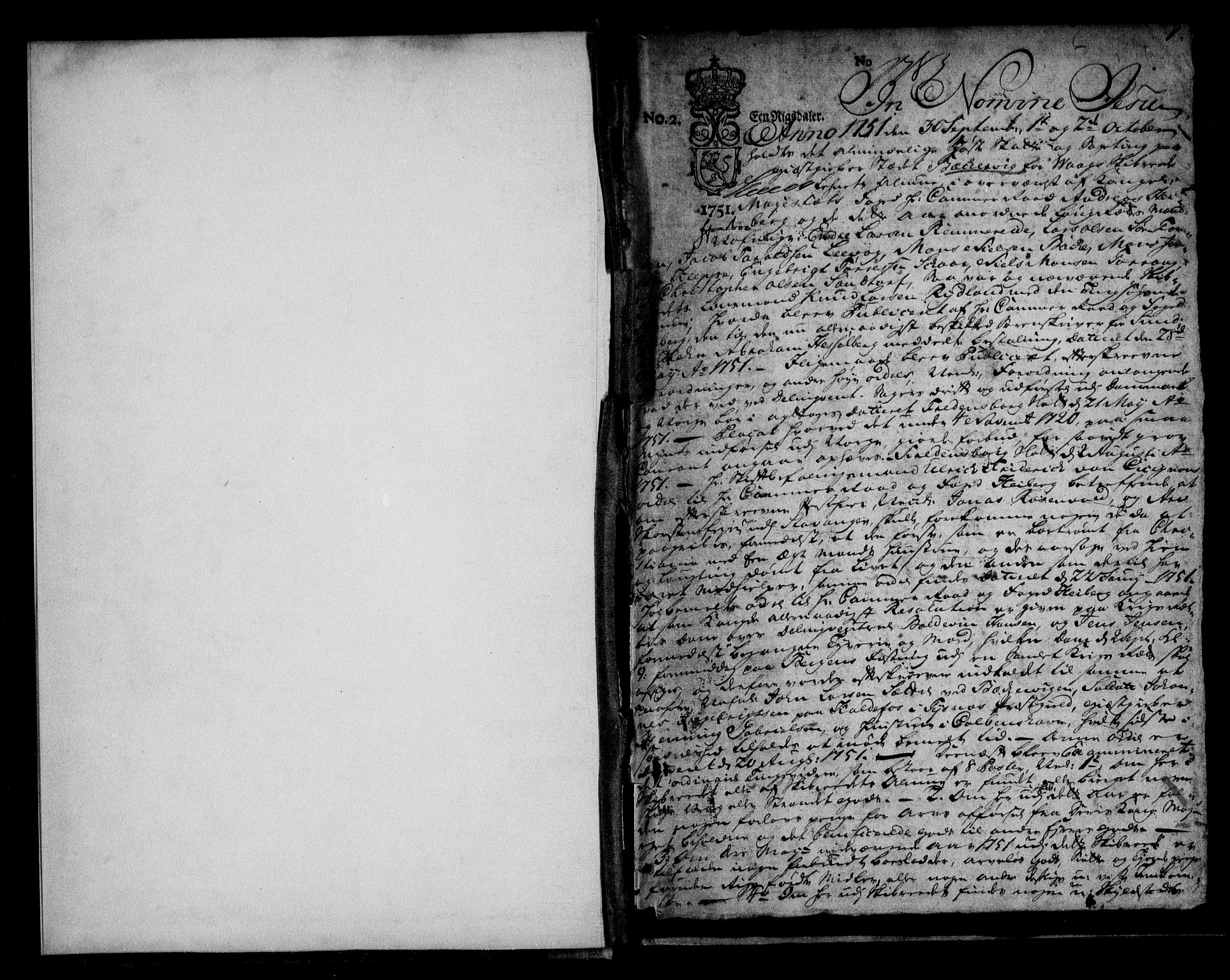 Sunnhordland sorenskrivar, SAB/A-2401/1/F/Faa/L0036: Tingbøker, 1751-1755, p. 0b-1a