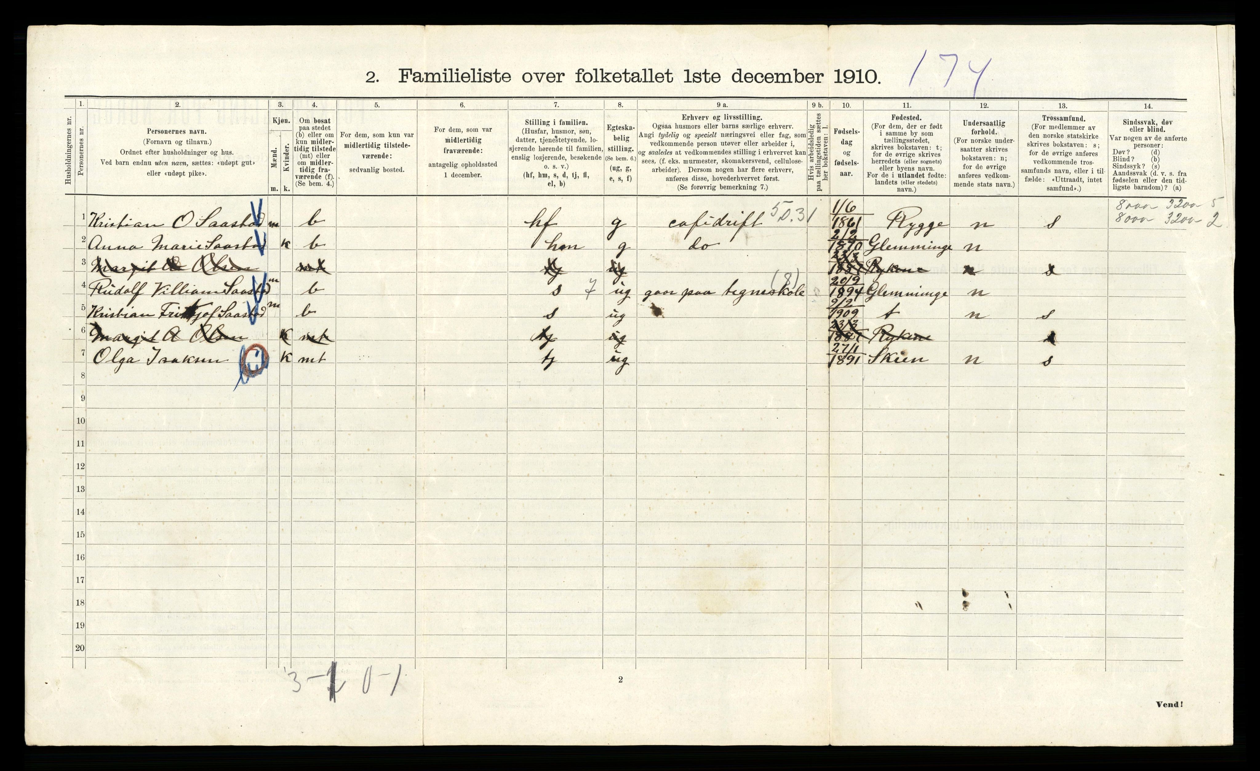 RA, 1910 census for Kristiania, 1910, p. 27856
