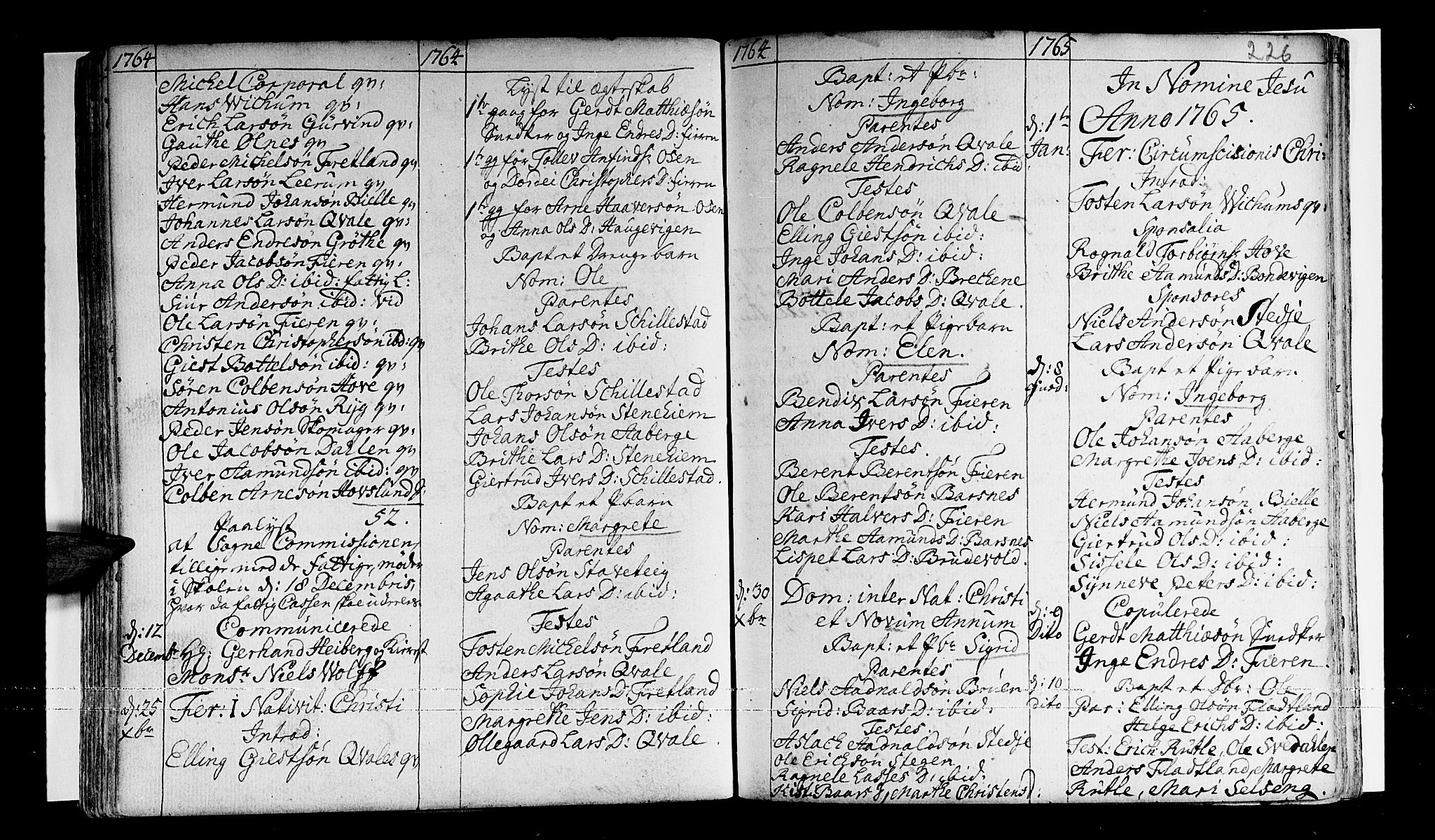 Sogndal sokneprestembete, SAB/A-81301/H/Haa/Haaa/L0003: Parish register (official) no. A 3, 1747-1768, p. 226