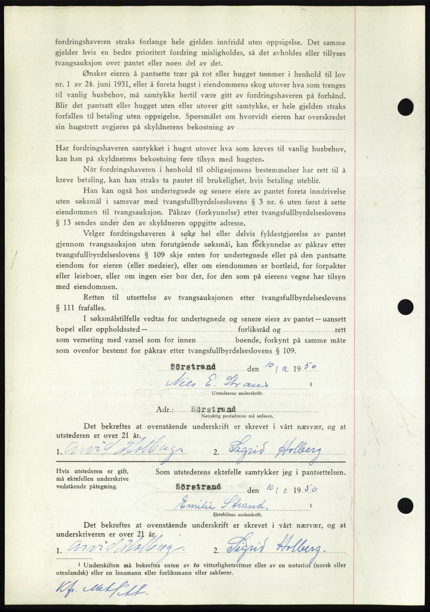 Nordmøre sorenskriveri, AV/SAT-A-4132/1/2/2Ca: Mortgage book no. B103, 1949-1950, Diary no: : 497/1950