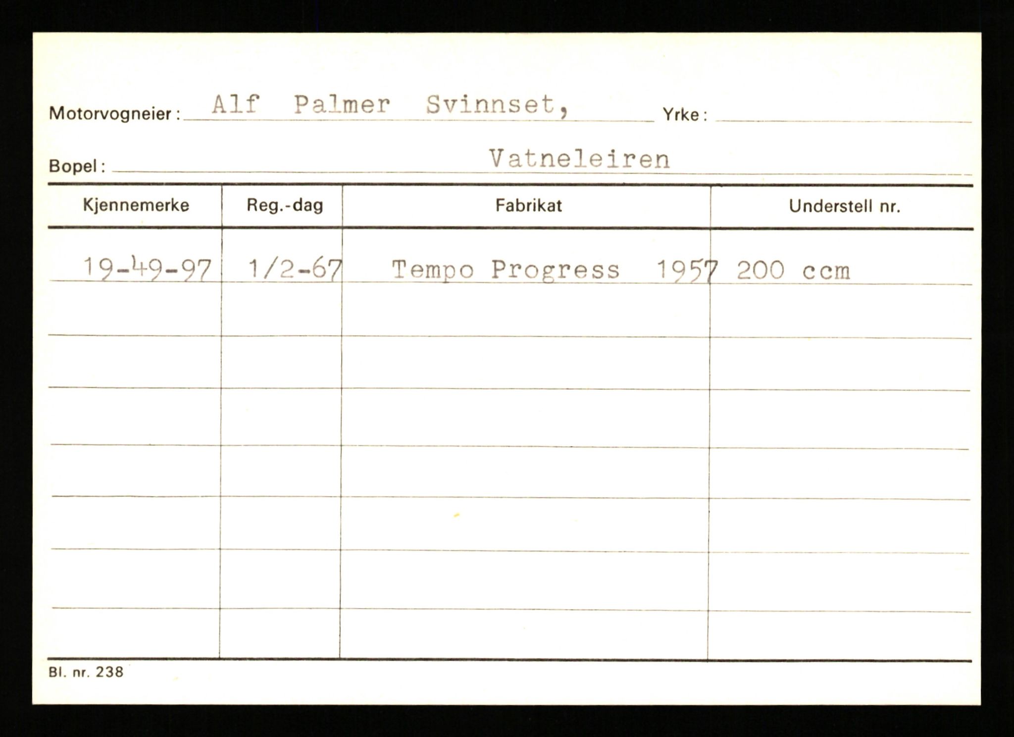 Stavanger trafikkstasjon, AV/SAST-A-101942/0/G/L0010: Registreringsnummer: 130000 - 239953, 1930-1971, p. 2251