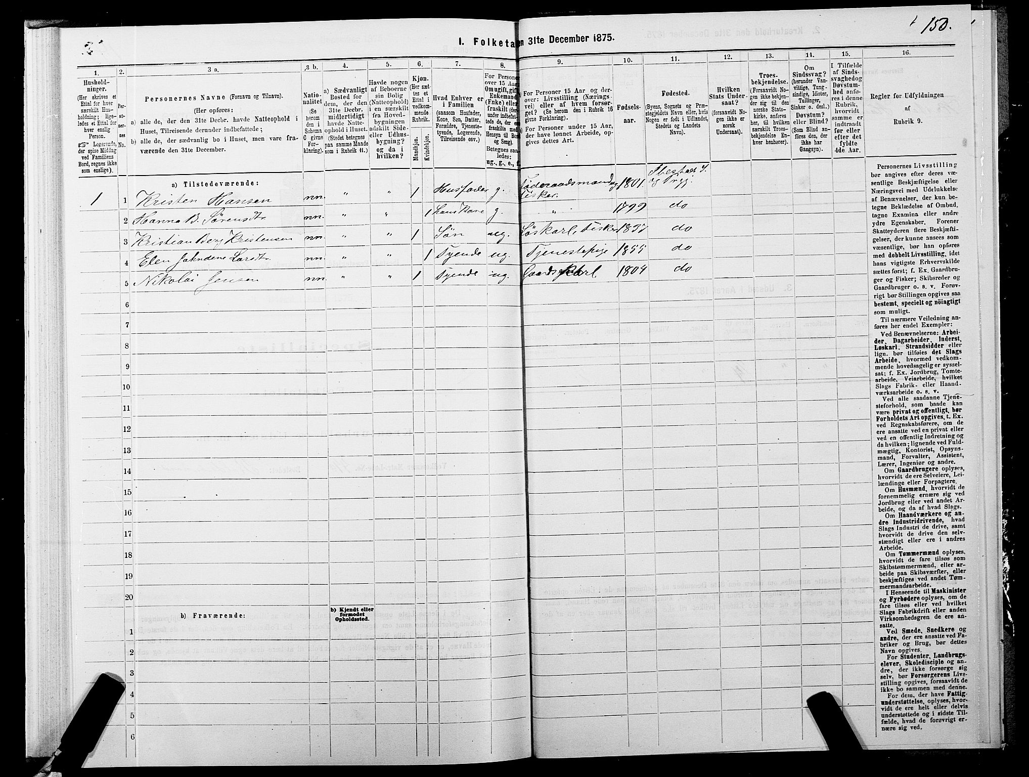 SATØ, 1875 census for 1917P Ibestad, 1875, p. 7150