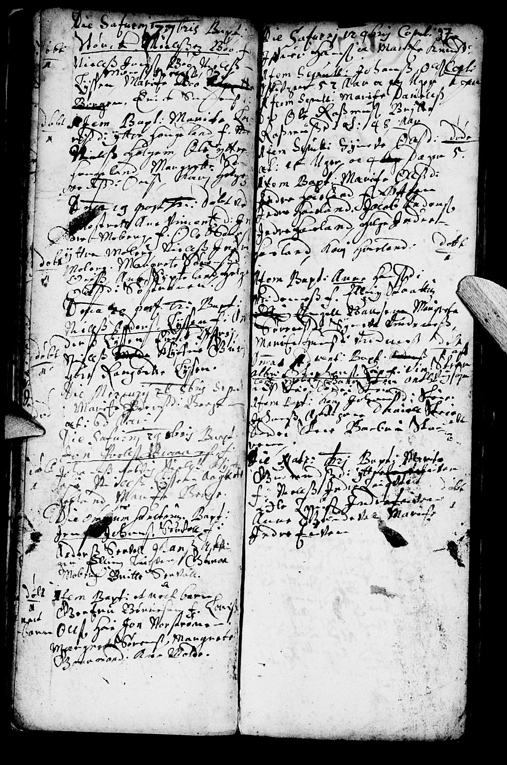 Os sokneprestembete, SAB/A-99929: Parish register (official) no. A 1, 1669-1722, p. 37