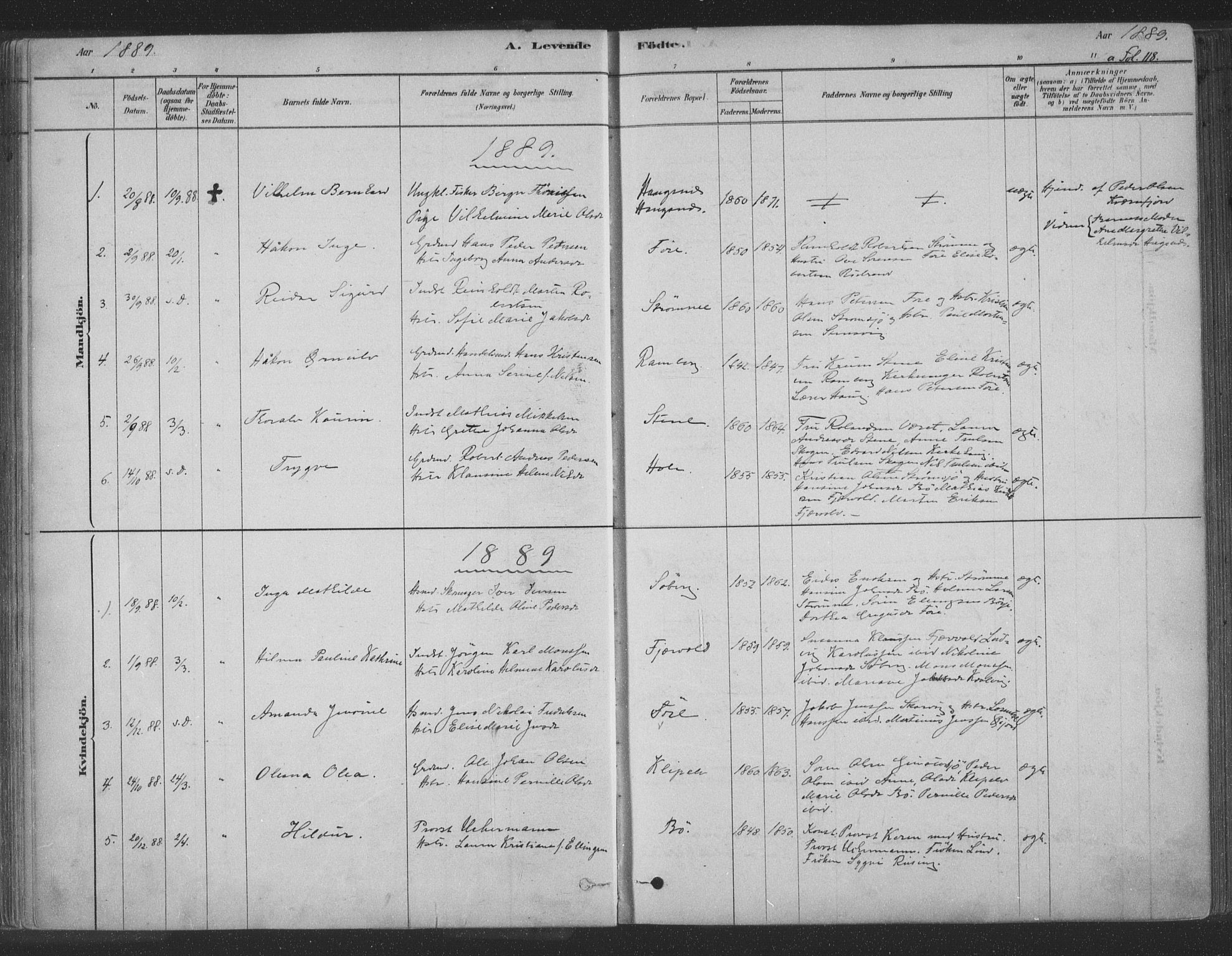 Ministerialprotokoller, klokkerbøker og fødselsregistre - Nordland, AV/SAT-A-1459/891/L1302: Parish register (official) no. 891A07, 1878-1895, p. 118