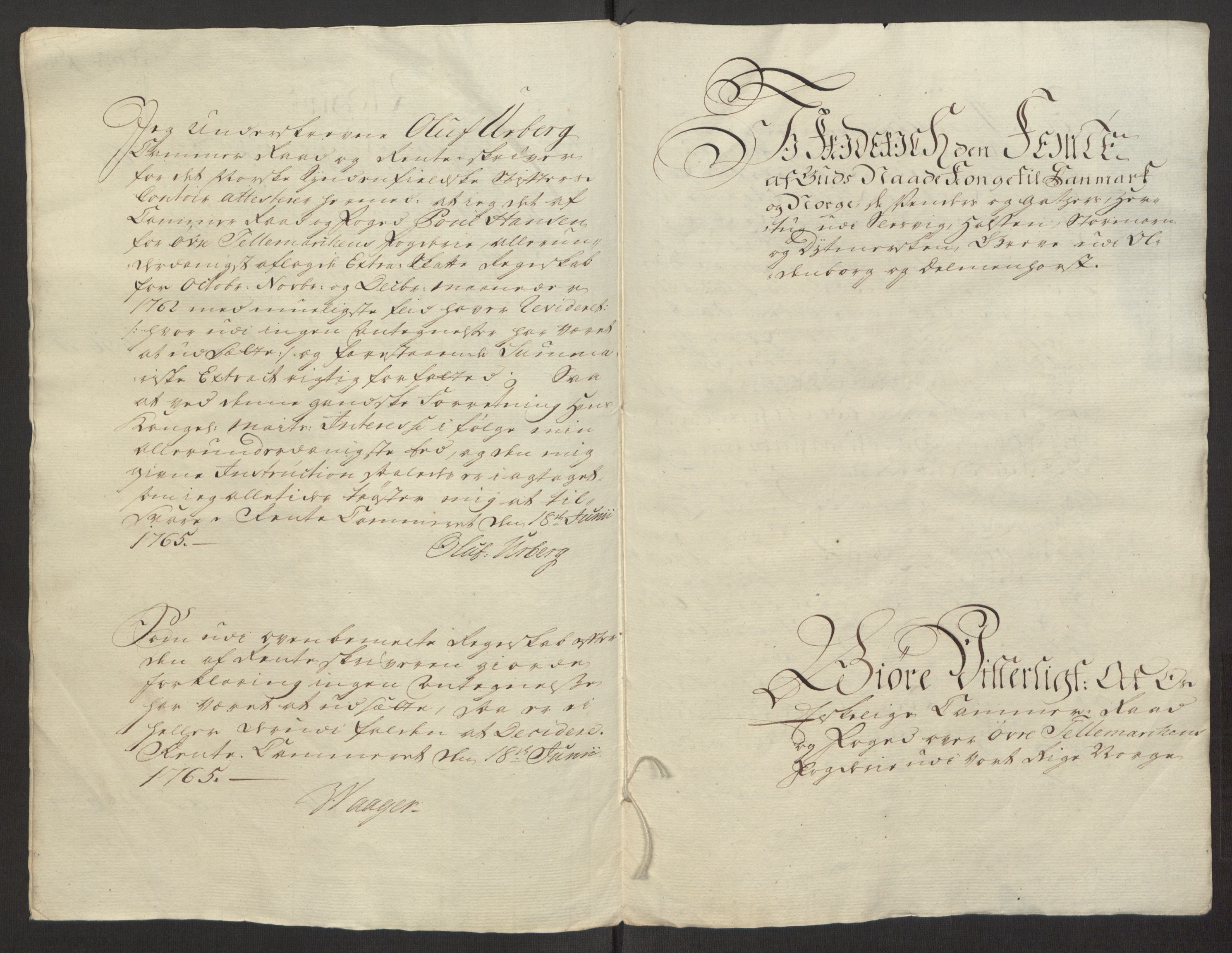 Rentekammeret inntil 1814, Reviderte regnskaper, Fogderegnskap, AV/RA-EA-4092/R38/L2293: Ekstraskatten Øvre Telemark, 1762-1770, p. 12