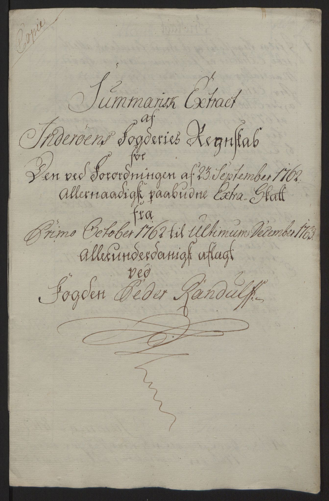 Rentekammeret inntil 1814, Reviderte regnskaper, Fogderegnskap, AV/RA-EA-4092/R63/L4420: Ekstraskatten Inderøy, 1762-1772, p. 14