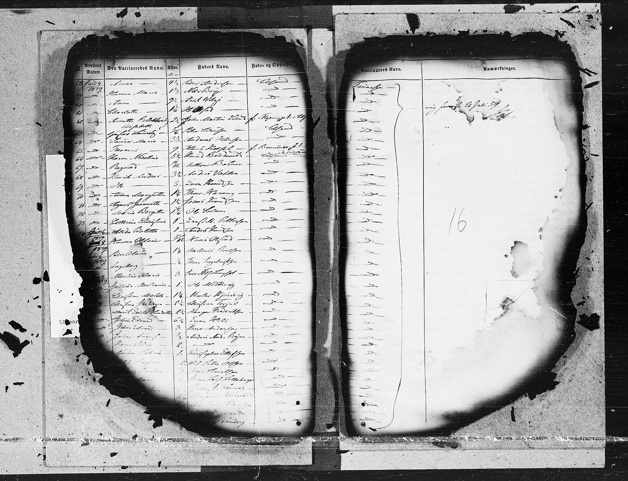 Kristiansund sokneprestkontor, AV/SAT-A-1068/1/I/I1: Parish register (official) no. 2b, 1855-1865, p. 16