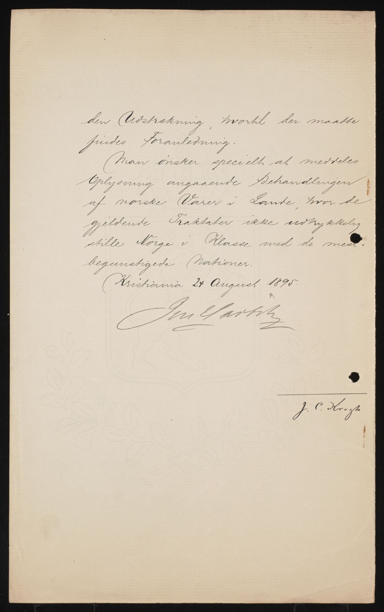 Utenriksdepartementet, AV/RA-S-2259, 1872-1932, p. 347