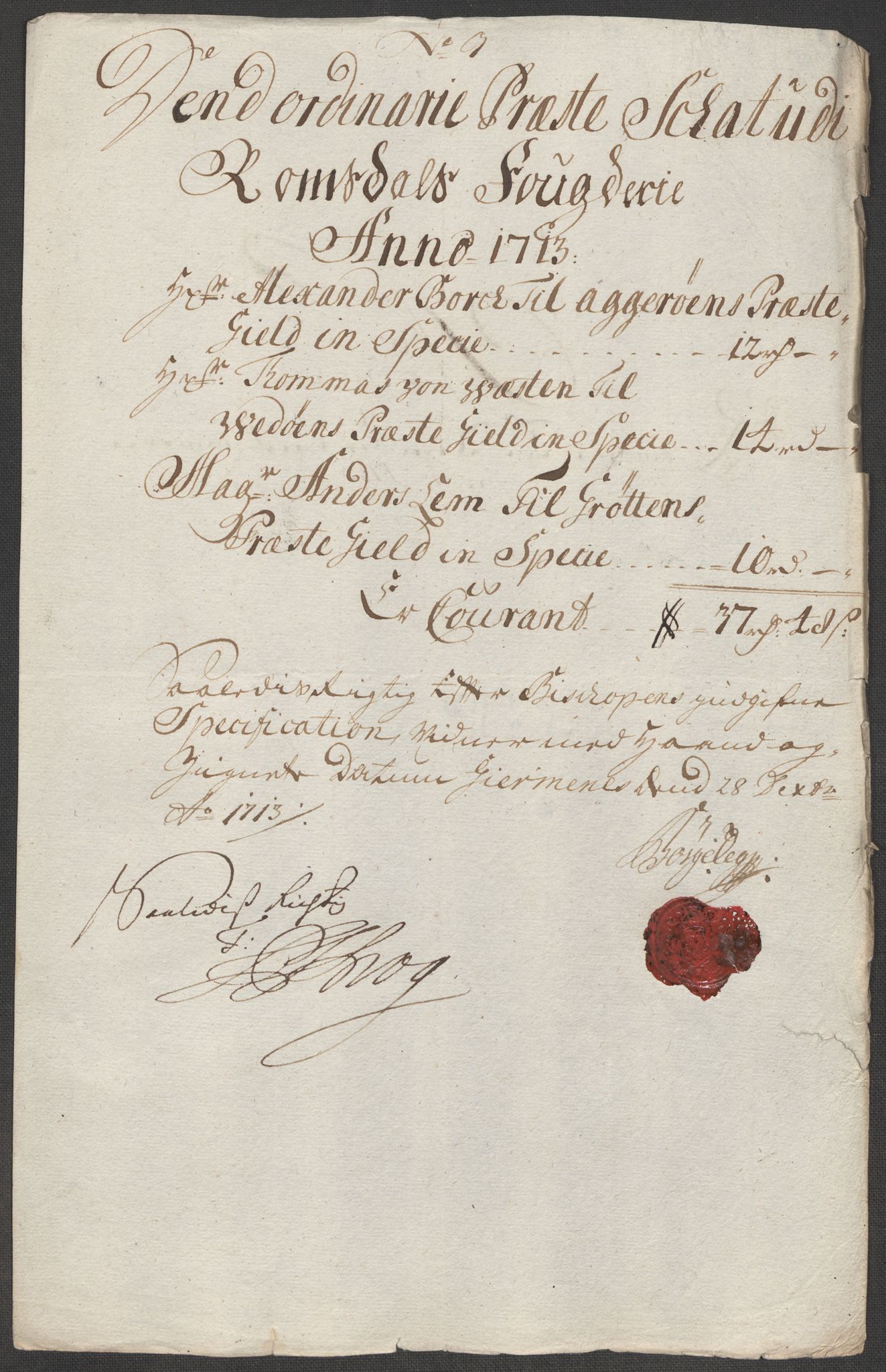 Rentekammeret inntil 1814, Reviderte regnskaper, Fogderegnskap, RA/EA-4092/R55/L3662: Fogderegnskap Romsdal, 1713-1714, p. 75