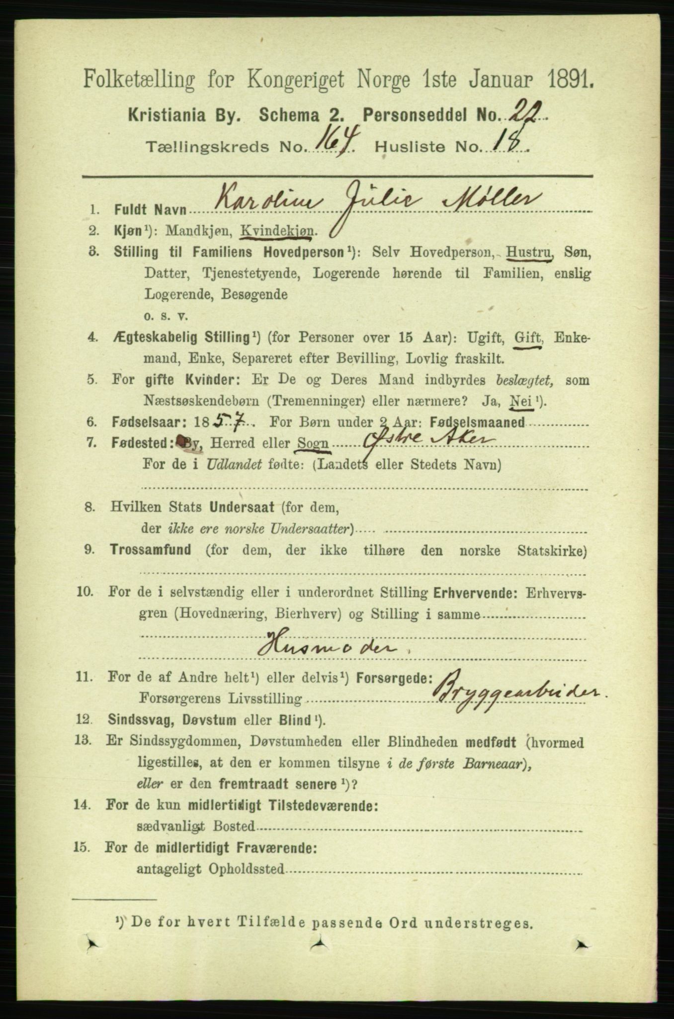 RA, 1891 census for 0301 Kristiania, 1891, p. 94789