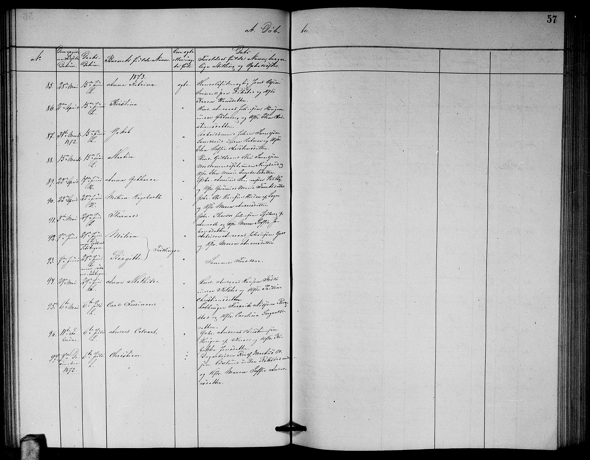 Høland prestekontor Kirkebøker, AV/SAO-A-10346a/G/Ga/L0006: Parish register (copy) no. I 6, 1869-1879, p. 57