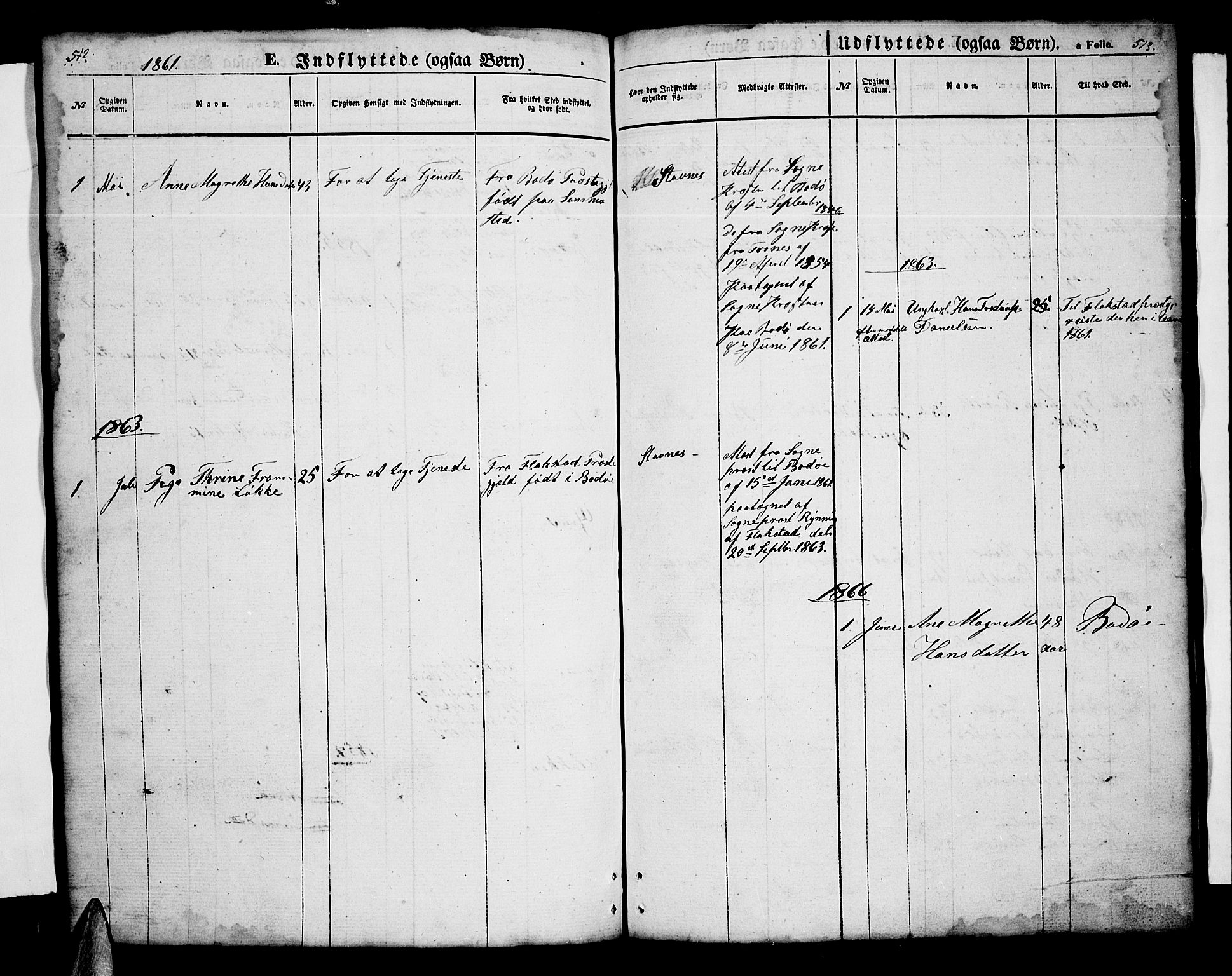 Ministerialprotokoller, klokkerbøker og fødselsregistre - Nordland, AV/SAT-A-1459/808/L0130: Parish register (copy) no. 808C01, 1851-1878, p. 512-513