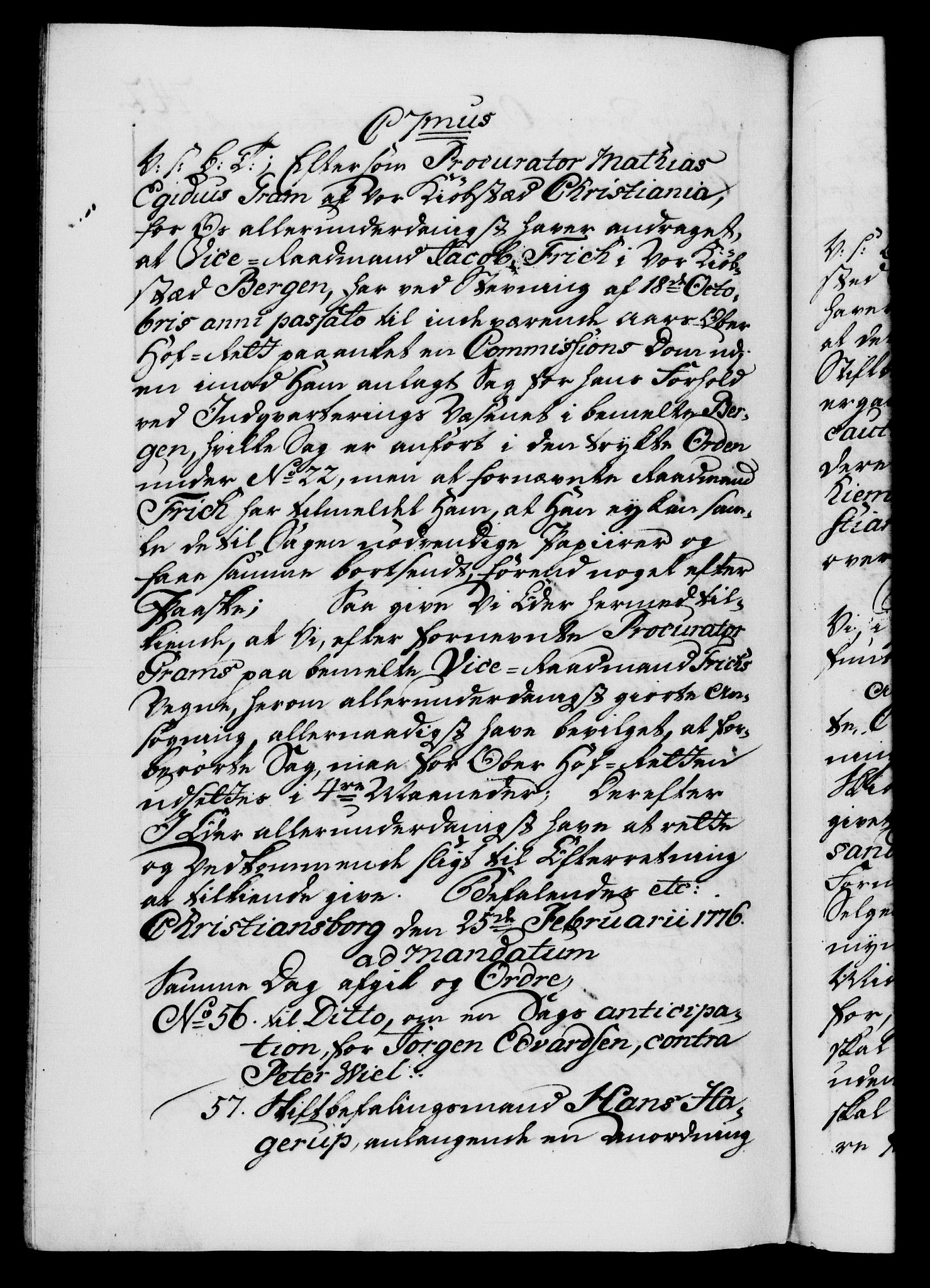 Danske Kanselli 1572-1799, AV/RA-EA-3023/F/Fc/Fca/Fcab/L0041: Norske tegnelser, 1773-1776, p. 742b