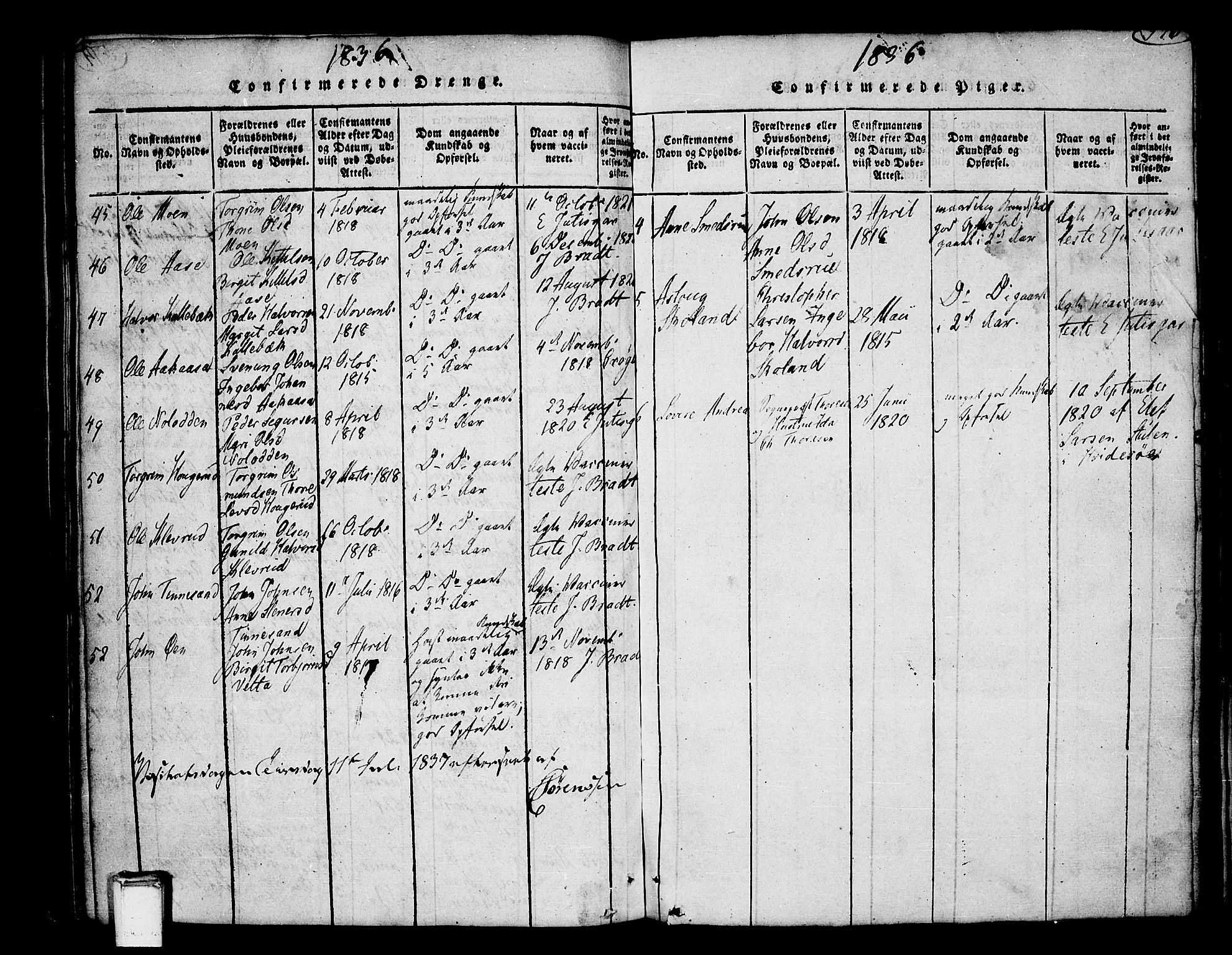 Heddal kirkebøker, SAKO/A-268/F/Fa/L0005: Parish register (official) no. I 5, 1814-1837, p. 575-576