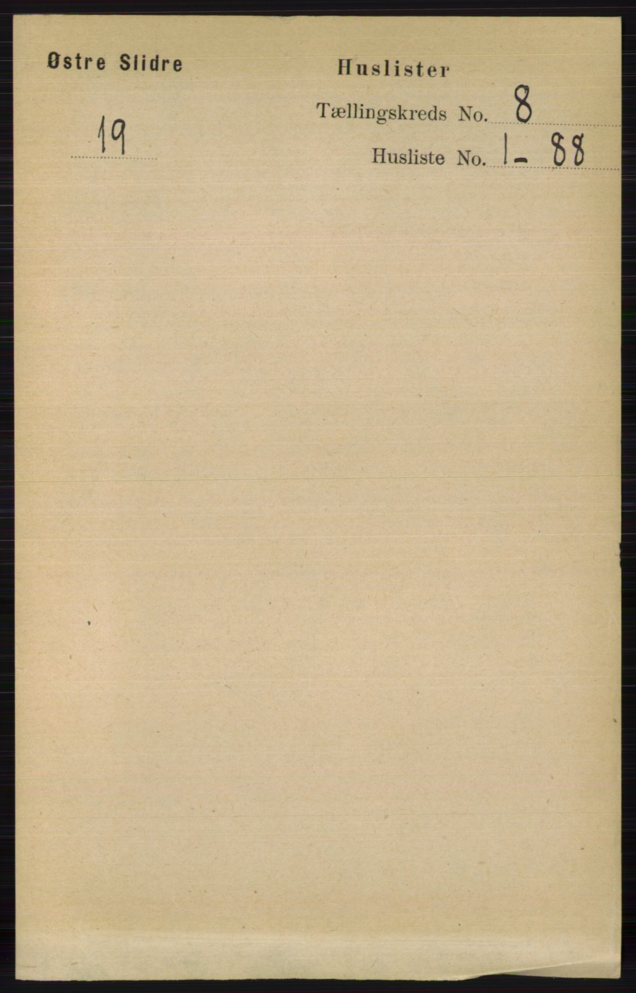 RA, 1891 census for 0544 Øystre Slidre, 1891, p. 2461