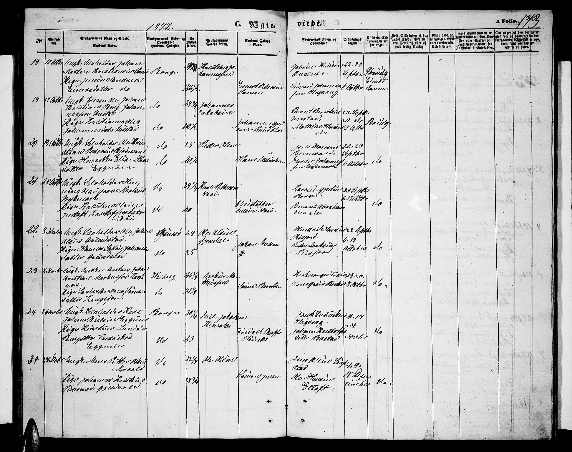 Ministerialprotokoller, klokkerbøker og fødselsregistre - Nordland, SAT/A-1459/880/L1140: Parish register (copy) no. 880C02, 1861-1875, p. 173