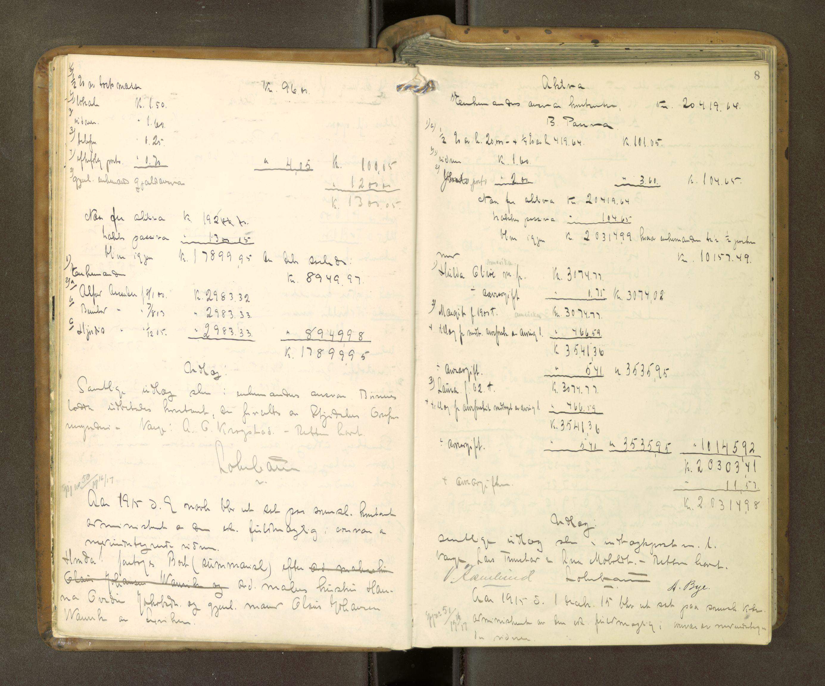 Stjør- og Verdal sorenskriveri, AV/SAT-A-4167/1/3/3A/L0050: Skifteslutningsprotokoll, 1915-1922, p. 7b-8a